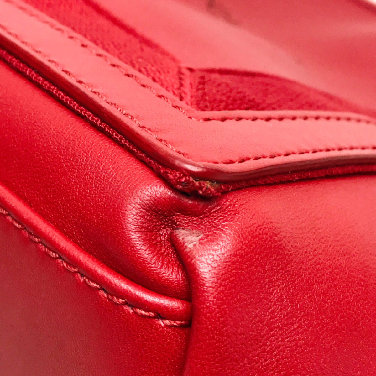 Balenciaga Red Leather Shoulder Bag (Pre-Owned)