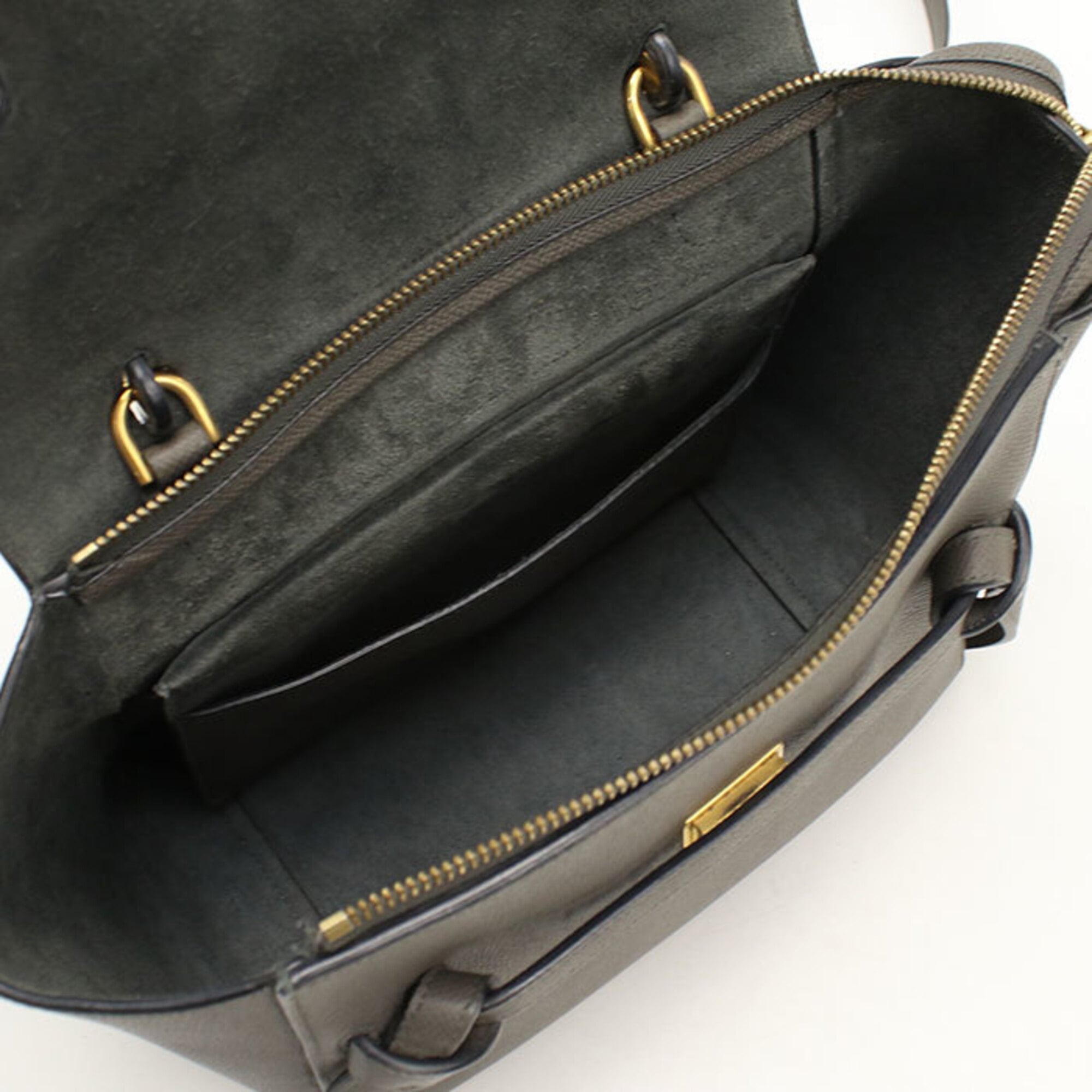 Celine Gray Leather Handbag (Pre-Owned)