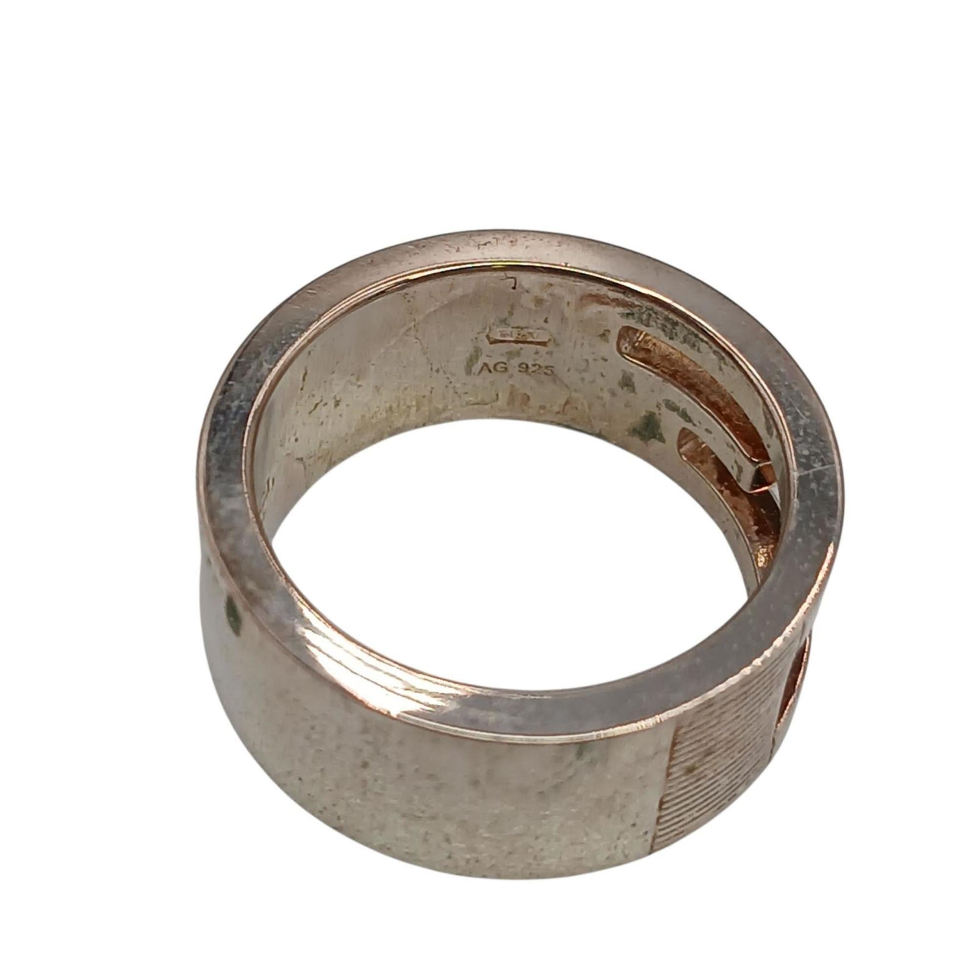 Gucci Silver Silver 925 Band Ring (Pre-Owned)