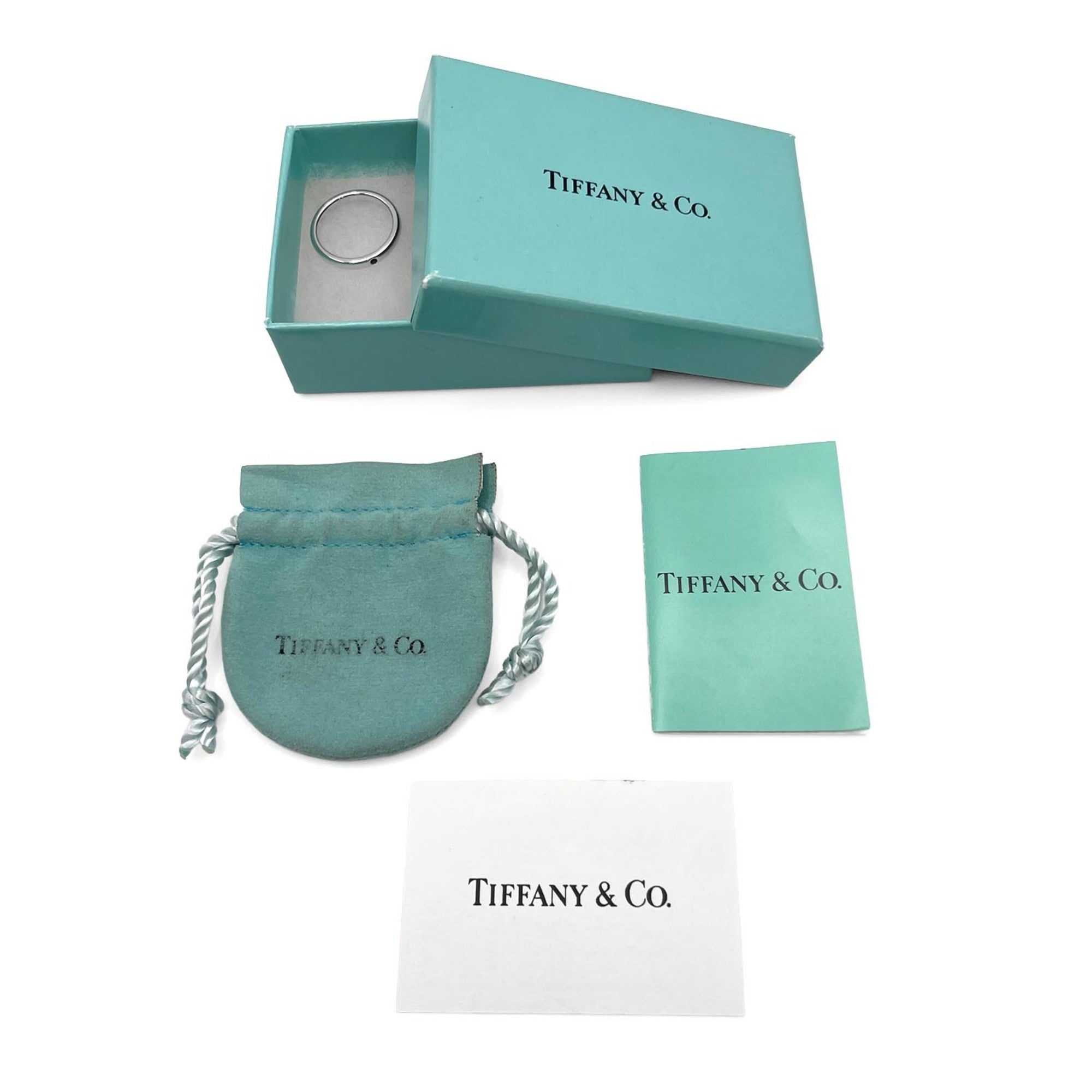 Tiffany Silver Silver 925 Band Ring (Pre-Owned)