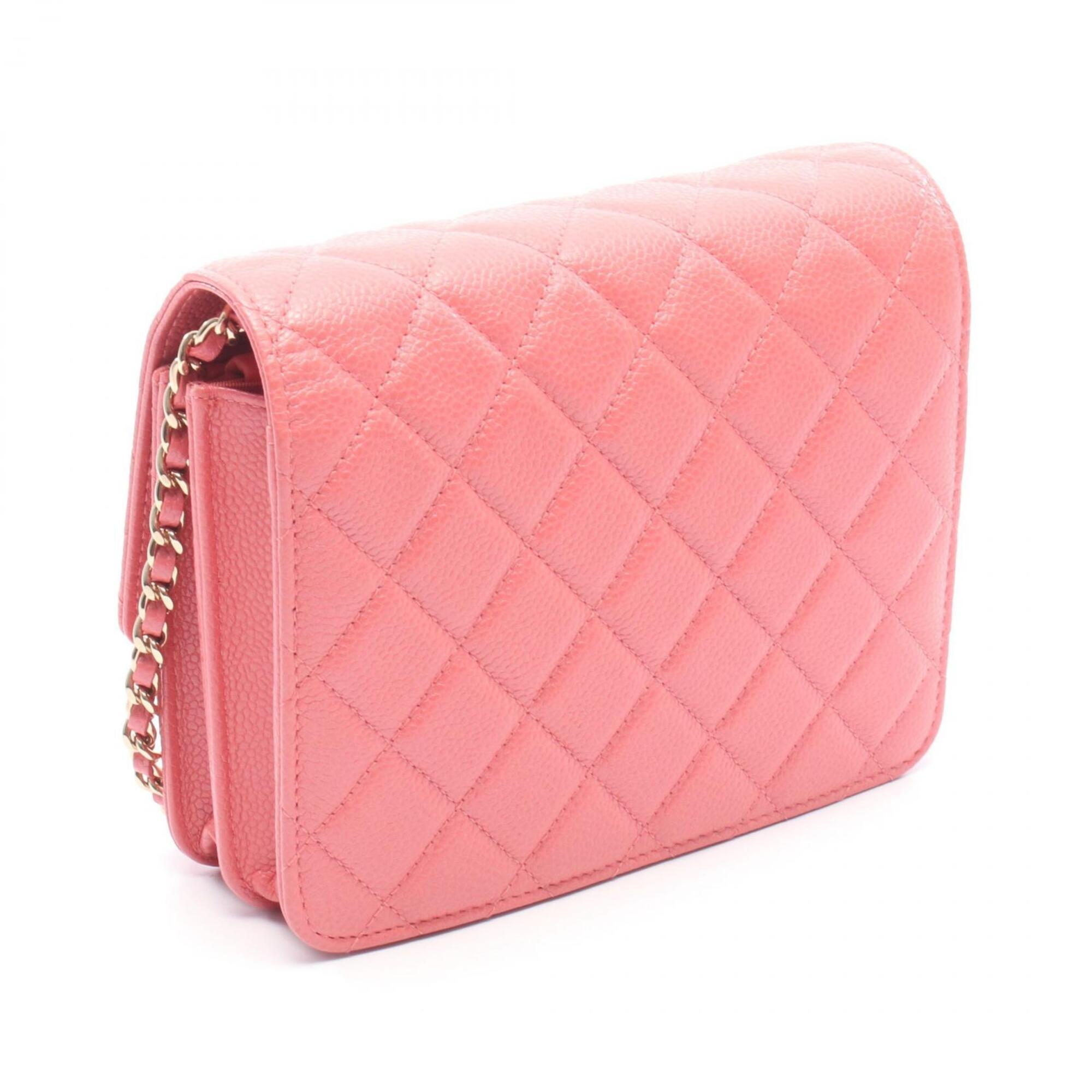 Chanel Matelasse Pink Grained Calfskin Handbag Shoulder Bag (Pre-Owned)