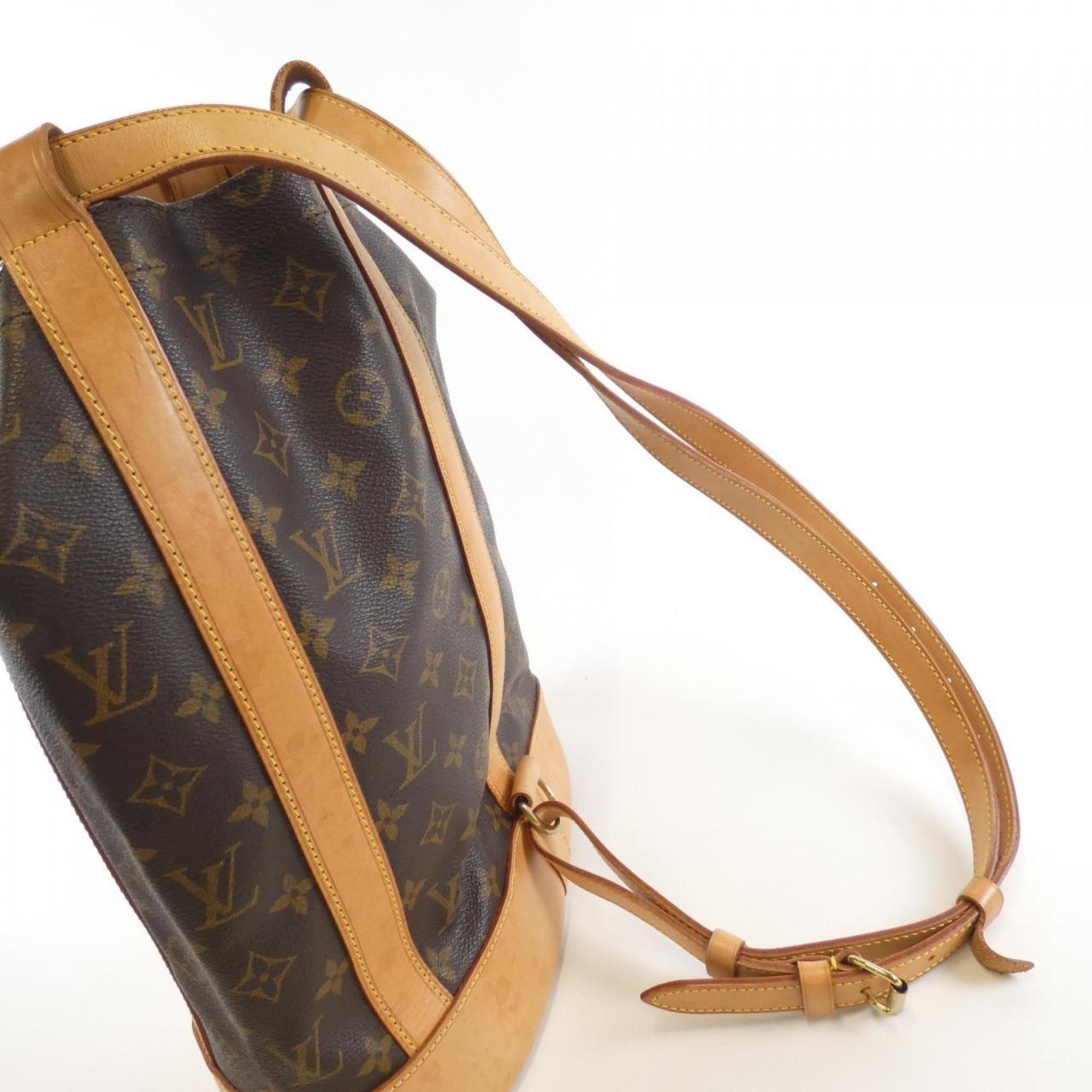 Louis Vuitton Marron Coated Canvas Shoulder Bag (Pre-Owned)