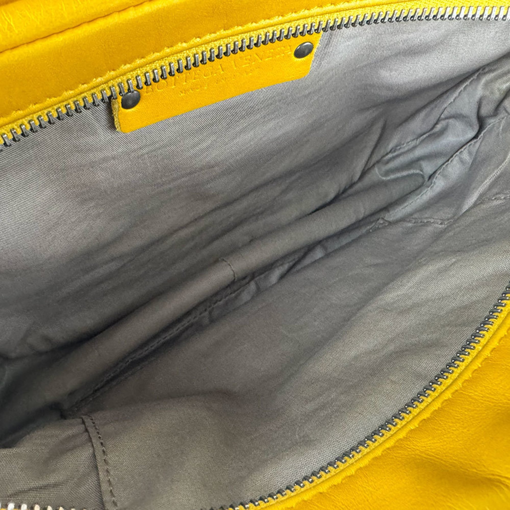 Bottega Veneta Yellow Leather Fanny Pack (Pre-Owned)