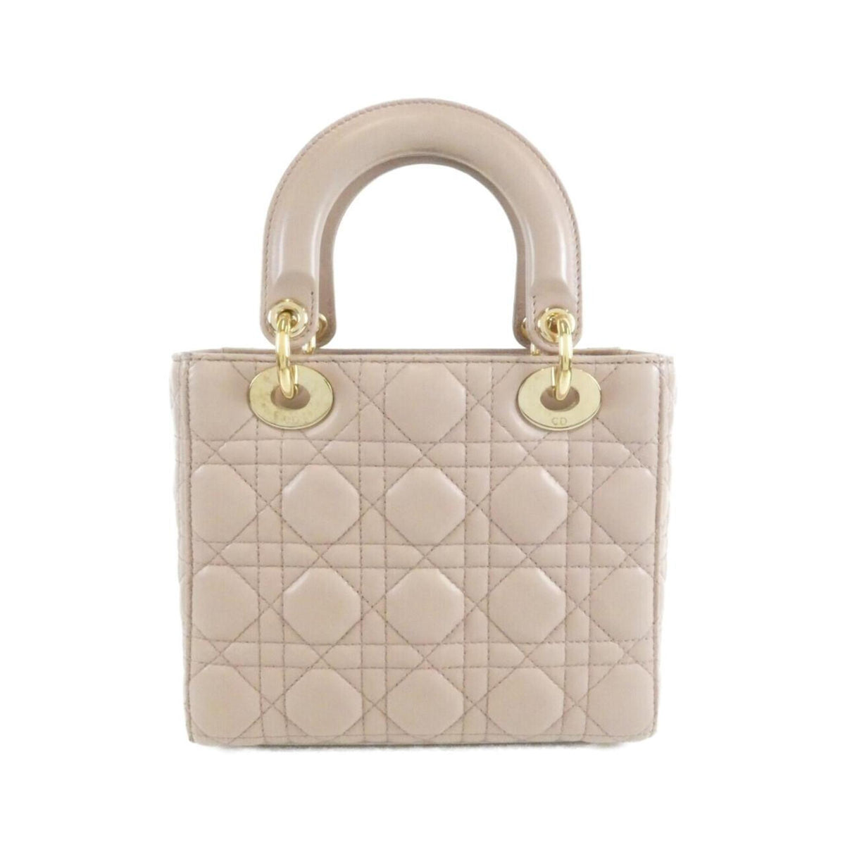 Christian Dior Pink Beige Leather Handbag (Pre-Owned)