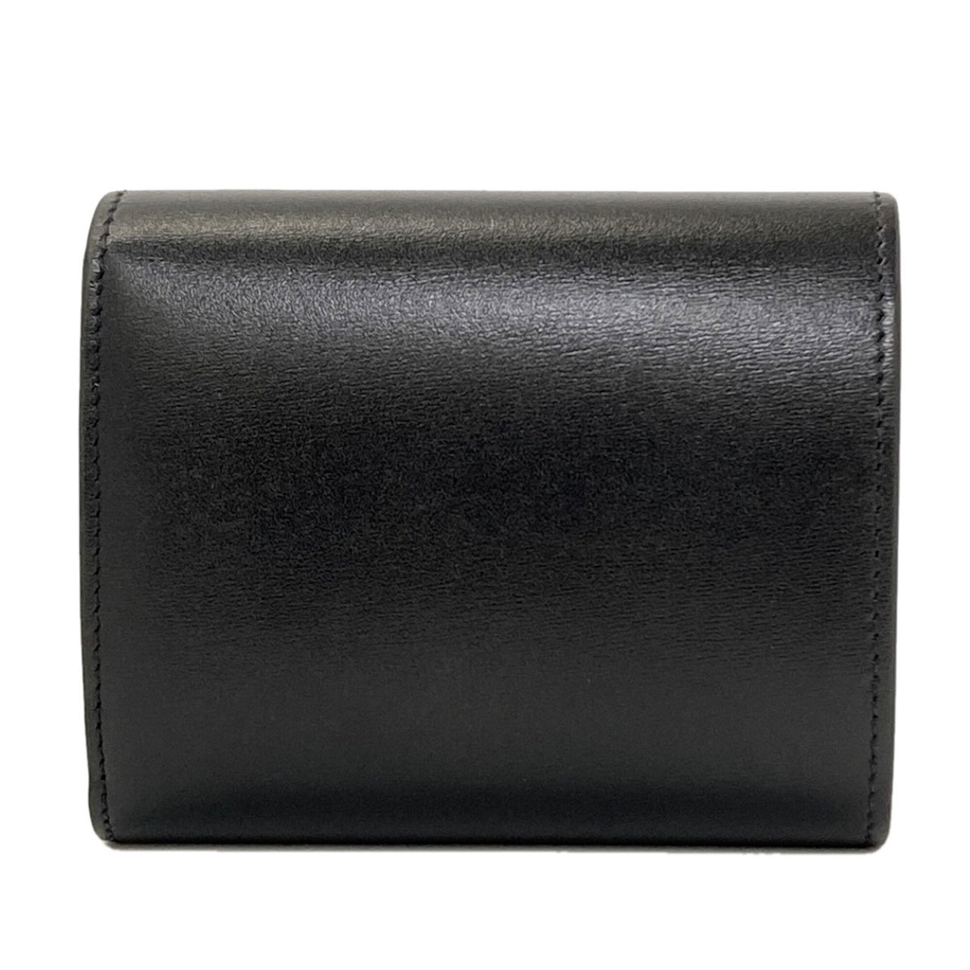Celine Black Leather Wallet (Tri-Fold) (Pre-Owned)
