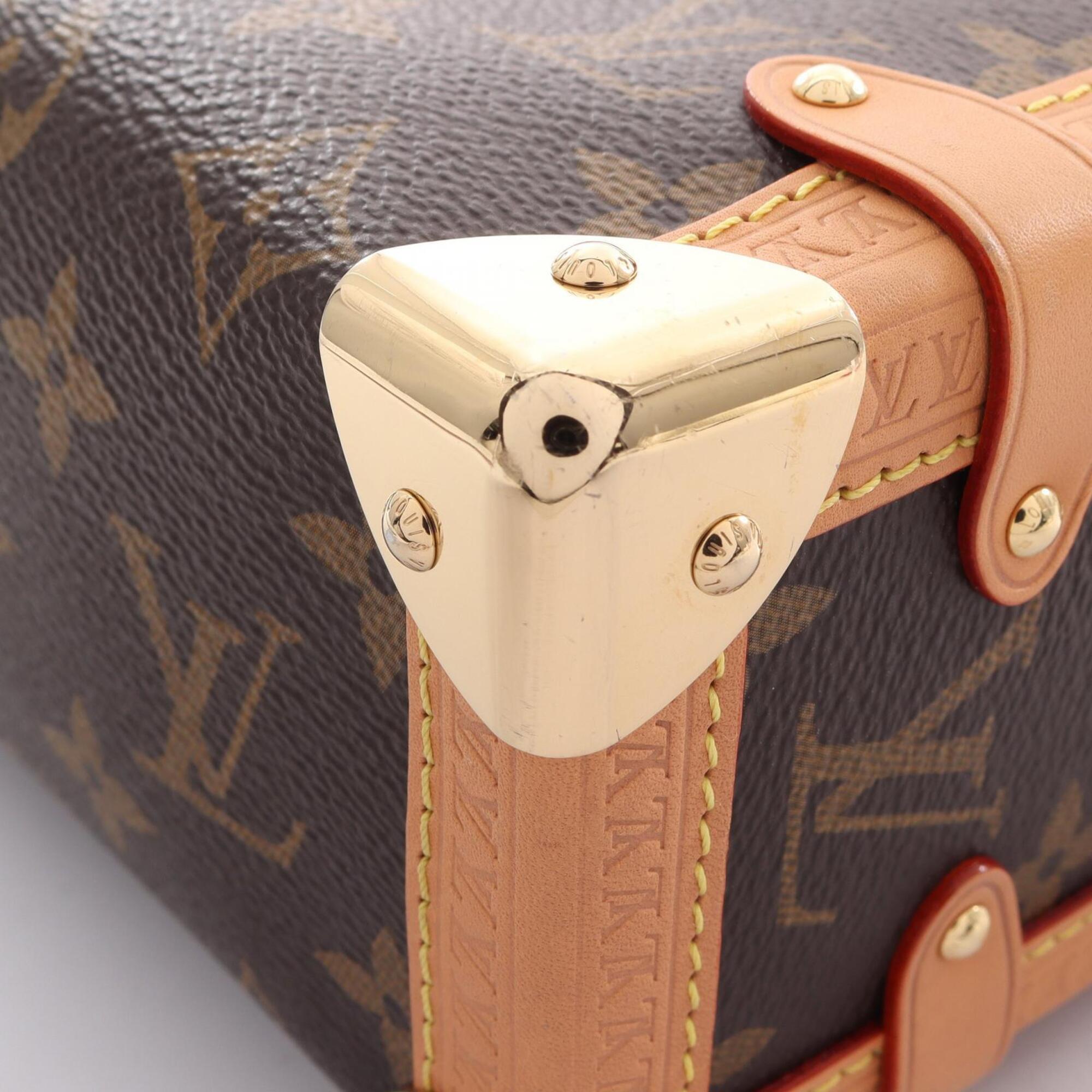Louis Vuitton Brown Coated Canvas Leather Handbag (Pre-Owned)