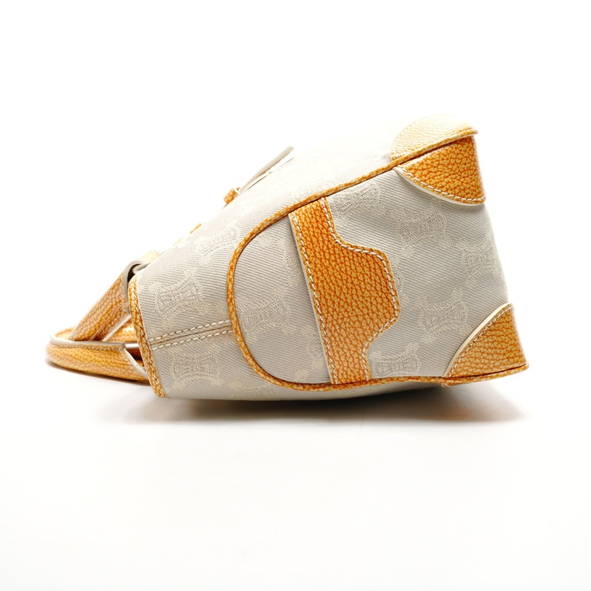 Celine Boogie Beige Canvas Handbag (Pre-Owned)