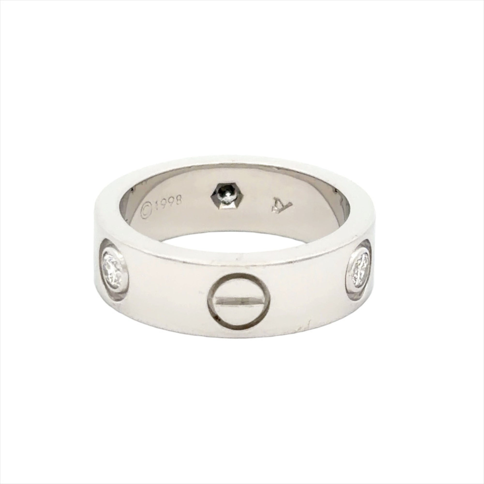 Cartier Love White Gold (18K) Band Ring (Pre-Owned)