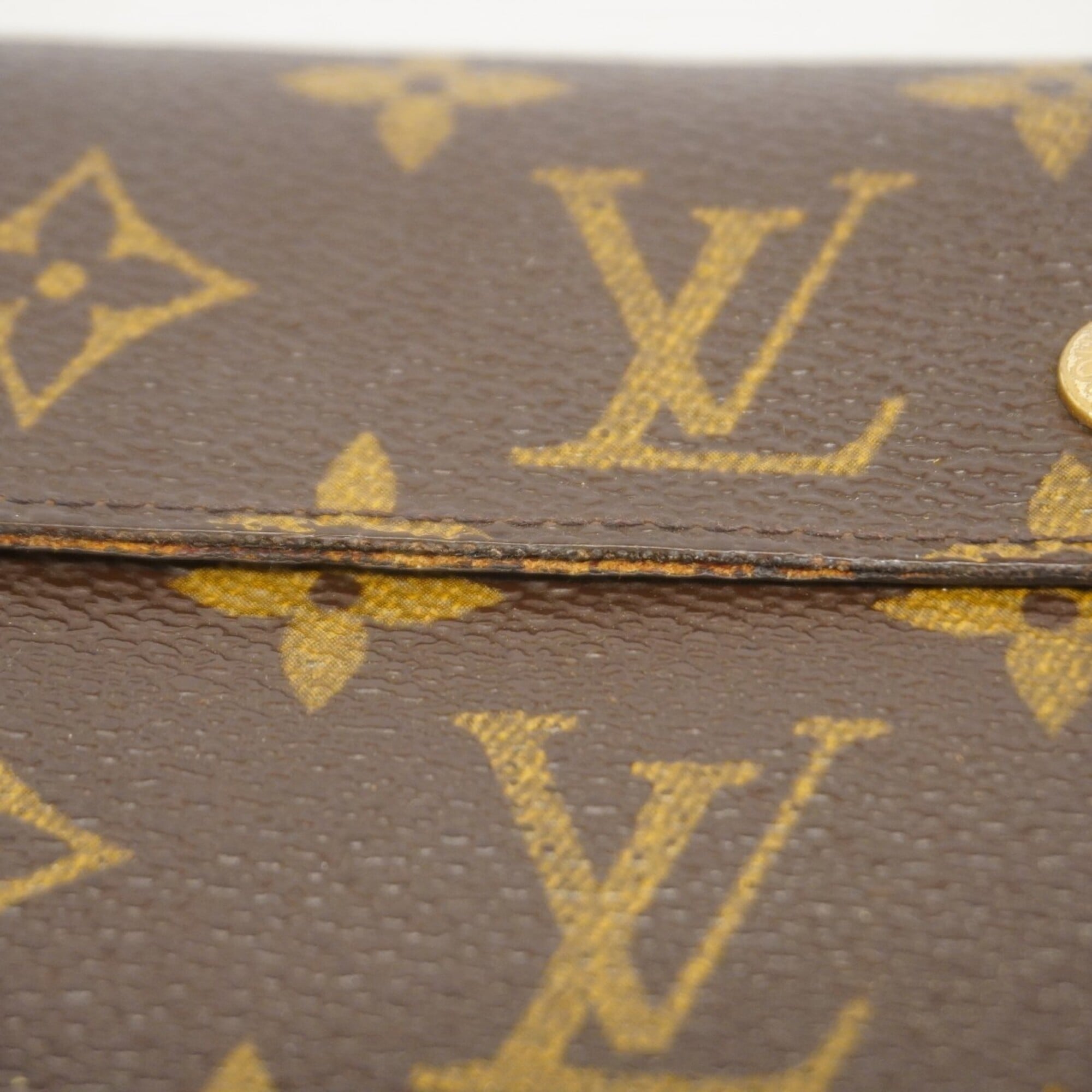 Louis Vuitton Brown Long Wallet (Bi-Fold) (Pre-Owned)