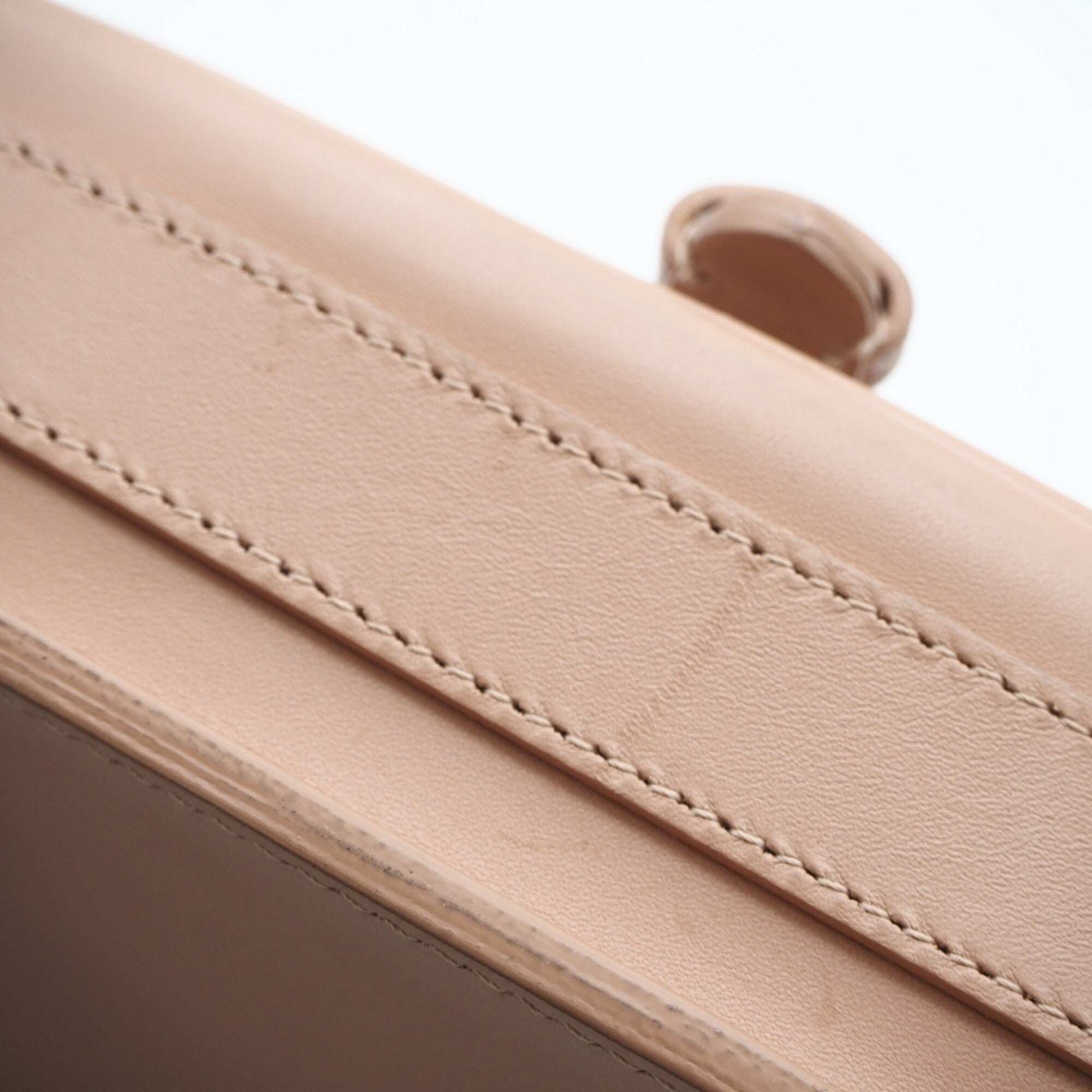 Christian Dior Pink Beige Leather Shoulder Bag (Pre-Owned)