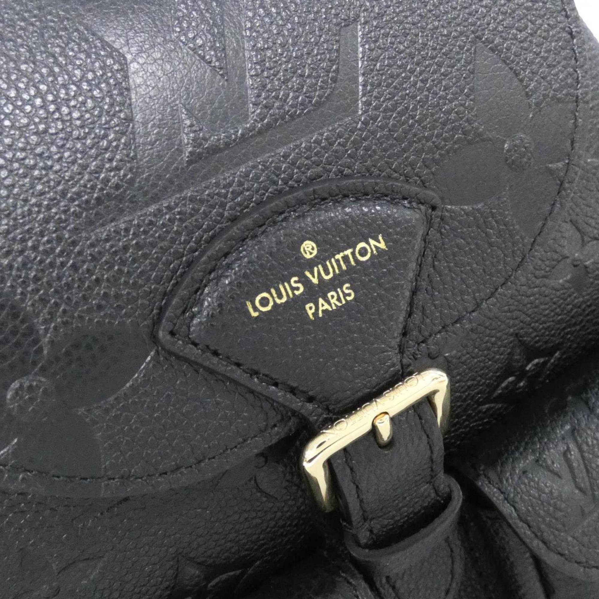 Louis Vuitton Black Leather Backpack (Pre-Owned)