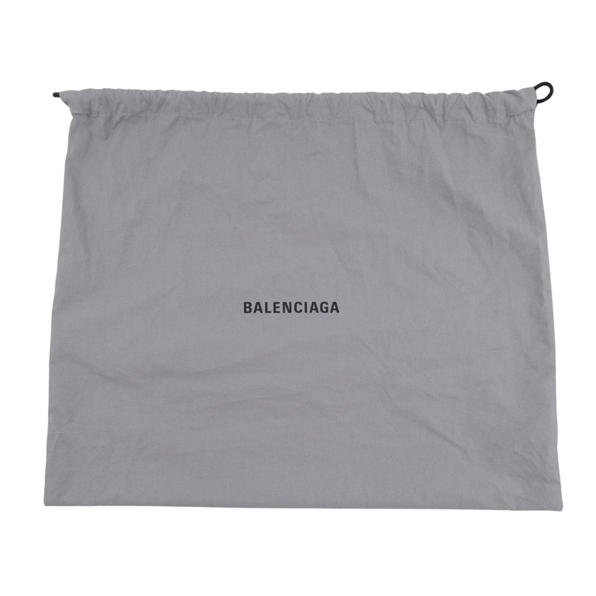 Balenciaga Black Brown Leather Nylon Handbag Shoulder Bag Tote Bag (Pre-Owned)