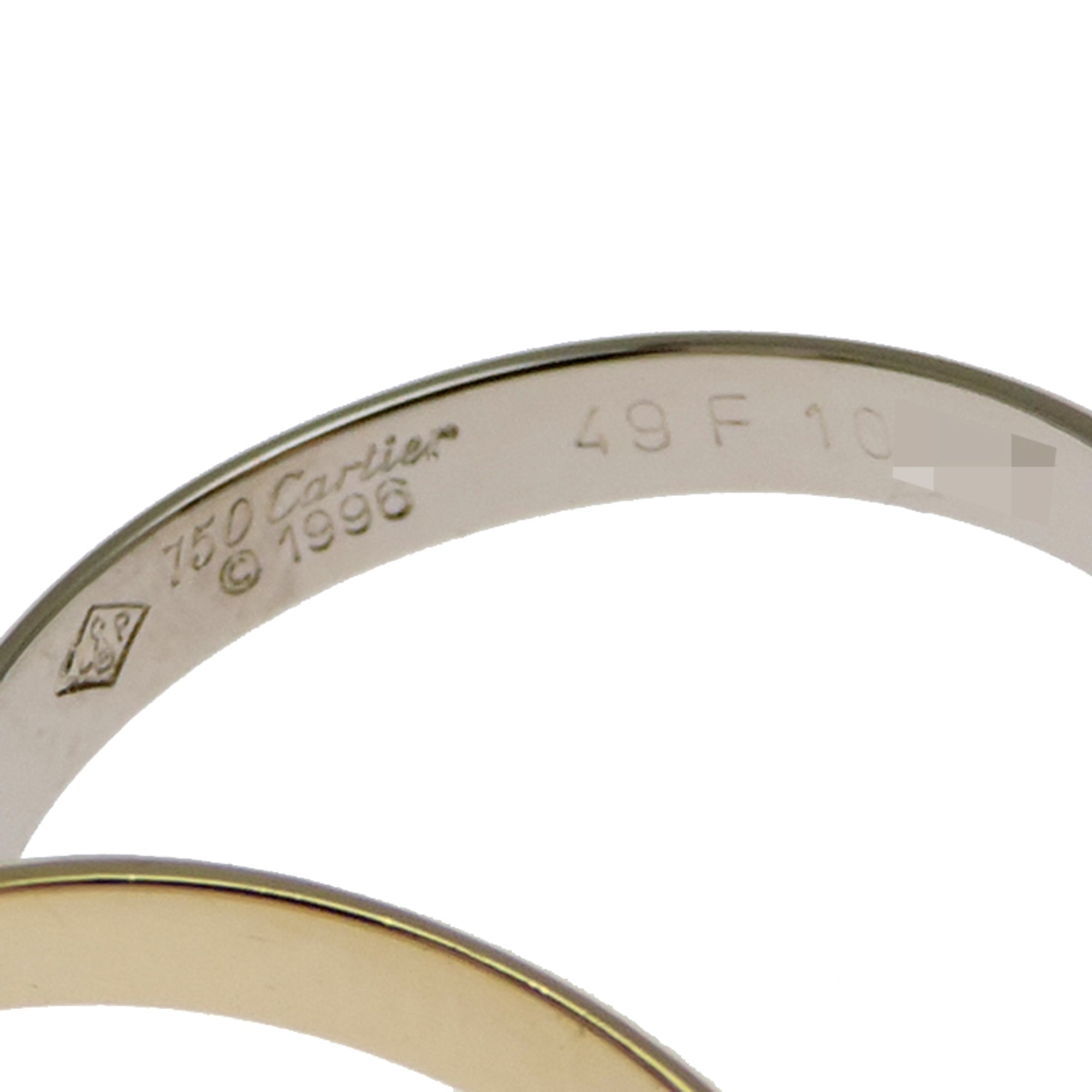 Cartier Yellow Gold (18K) White Gold (18K) Band Ring (Pre-Owned)
