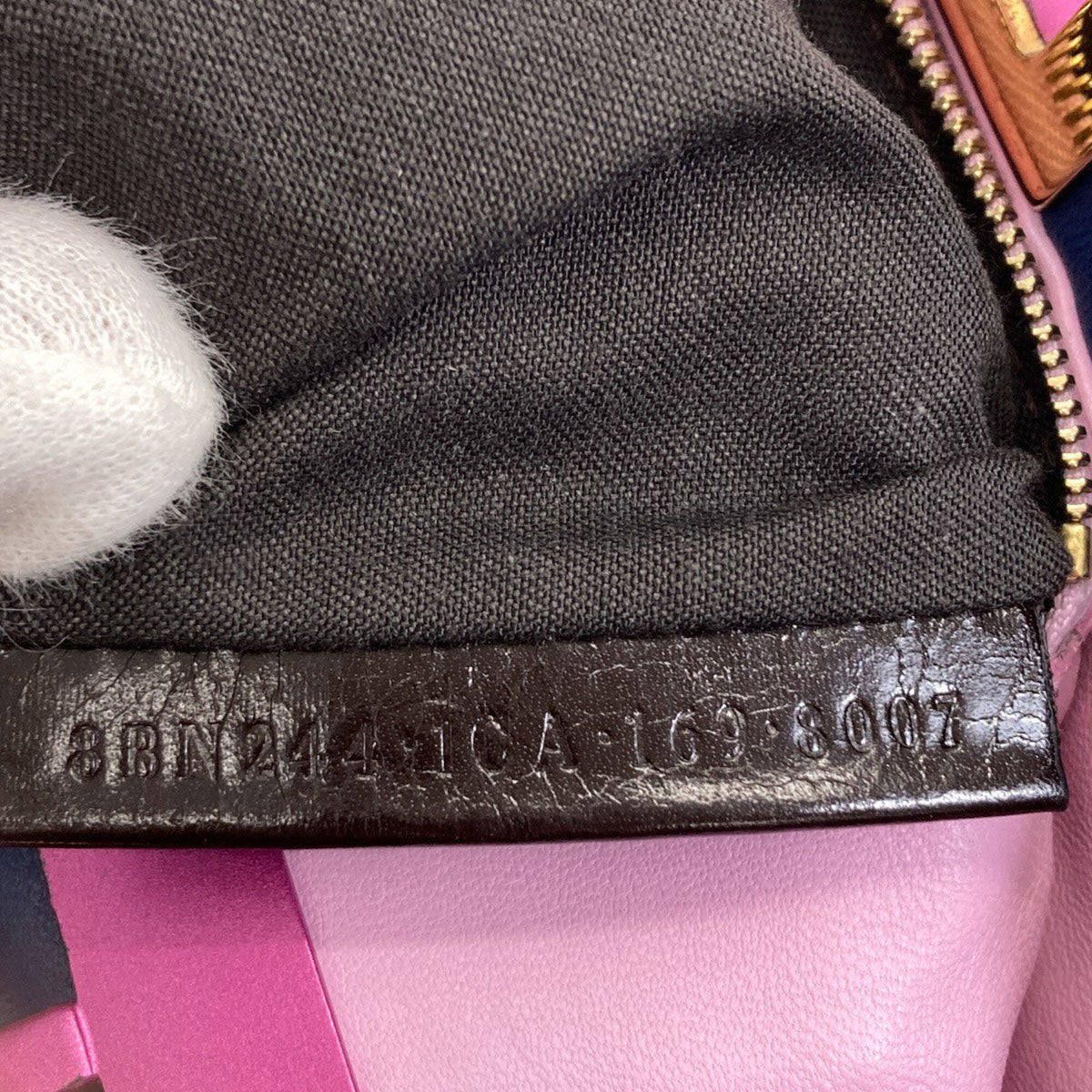 Fendi Blue Purple Leather Handbag (Pre-Owned)