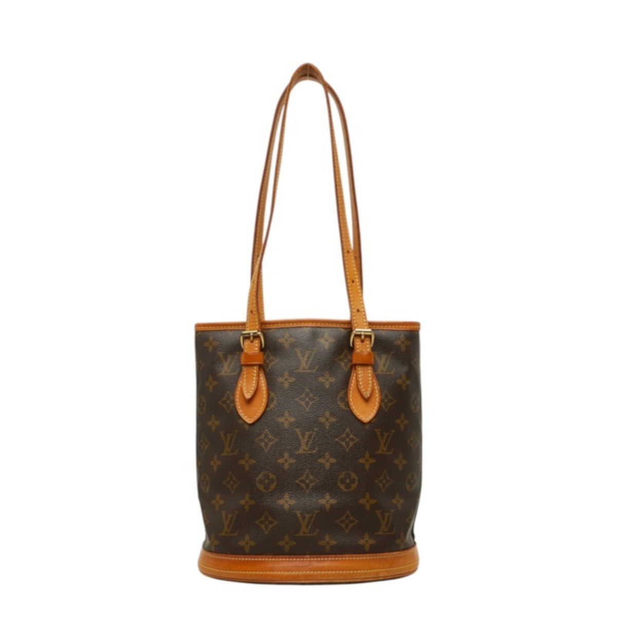 Louis Vuitton Brown Pvc Leather Pouch Shoulder Bag (Pre-Owned)