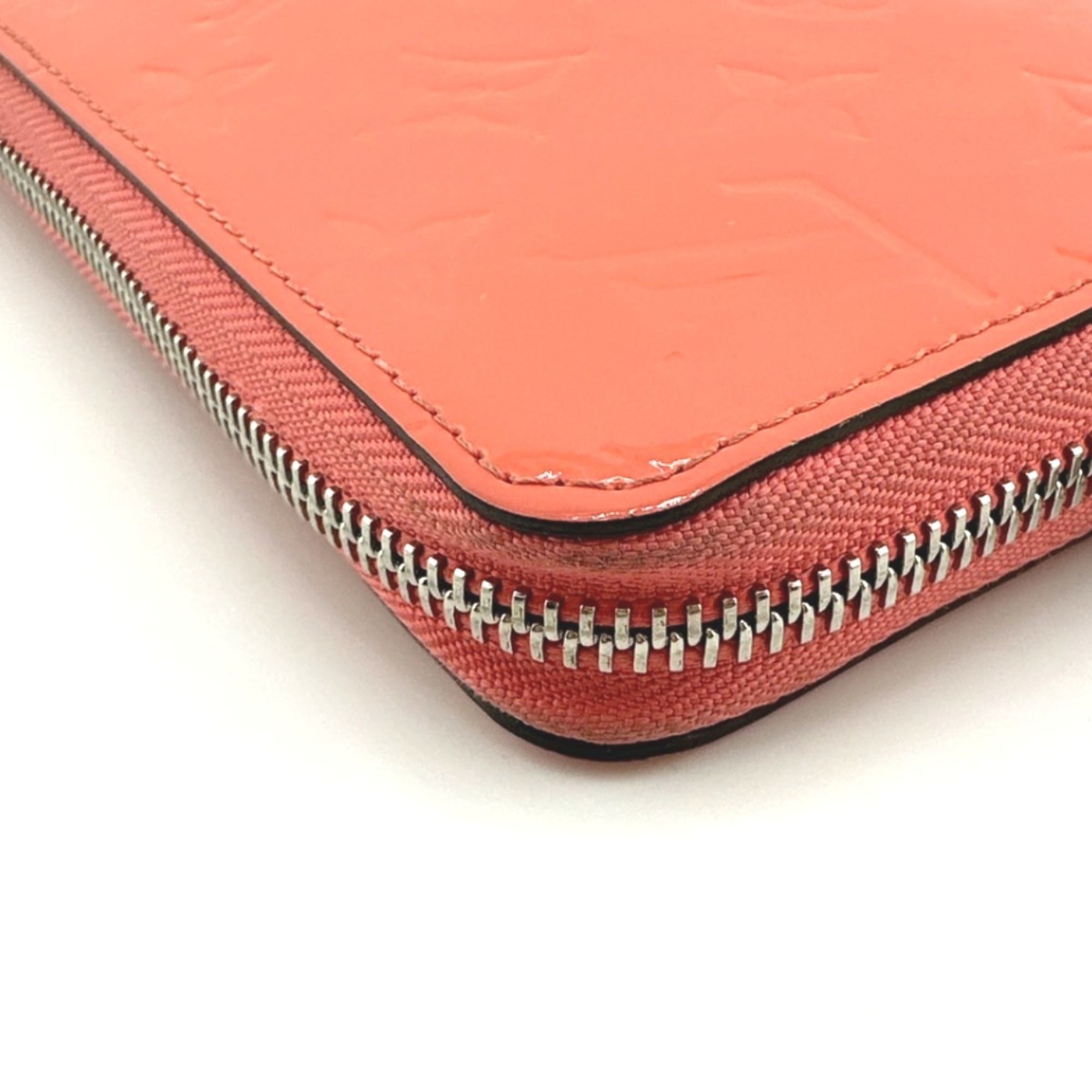 Louis Vuitton Monogram Vernis Rose Litchi Monogram Vernis Long Wallet (Bi-Fold) (Pre-Owned)