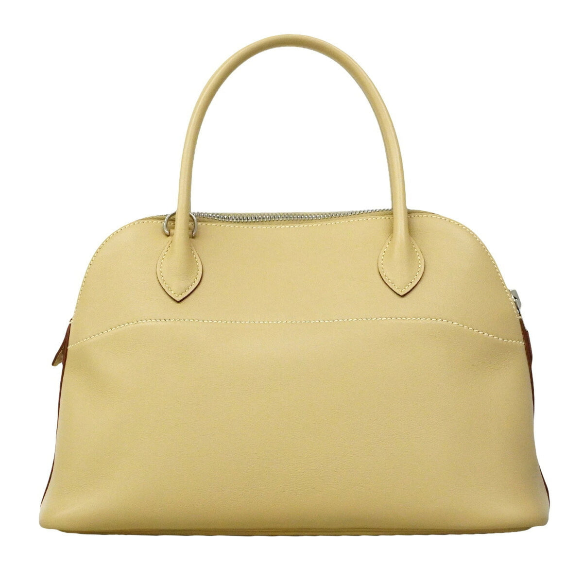 Hermes Beige Swift Leather Handbag (Pre-Owned)