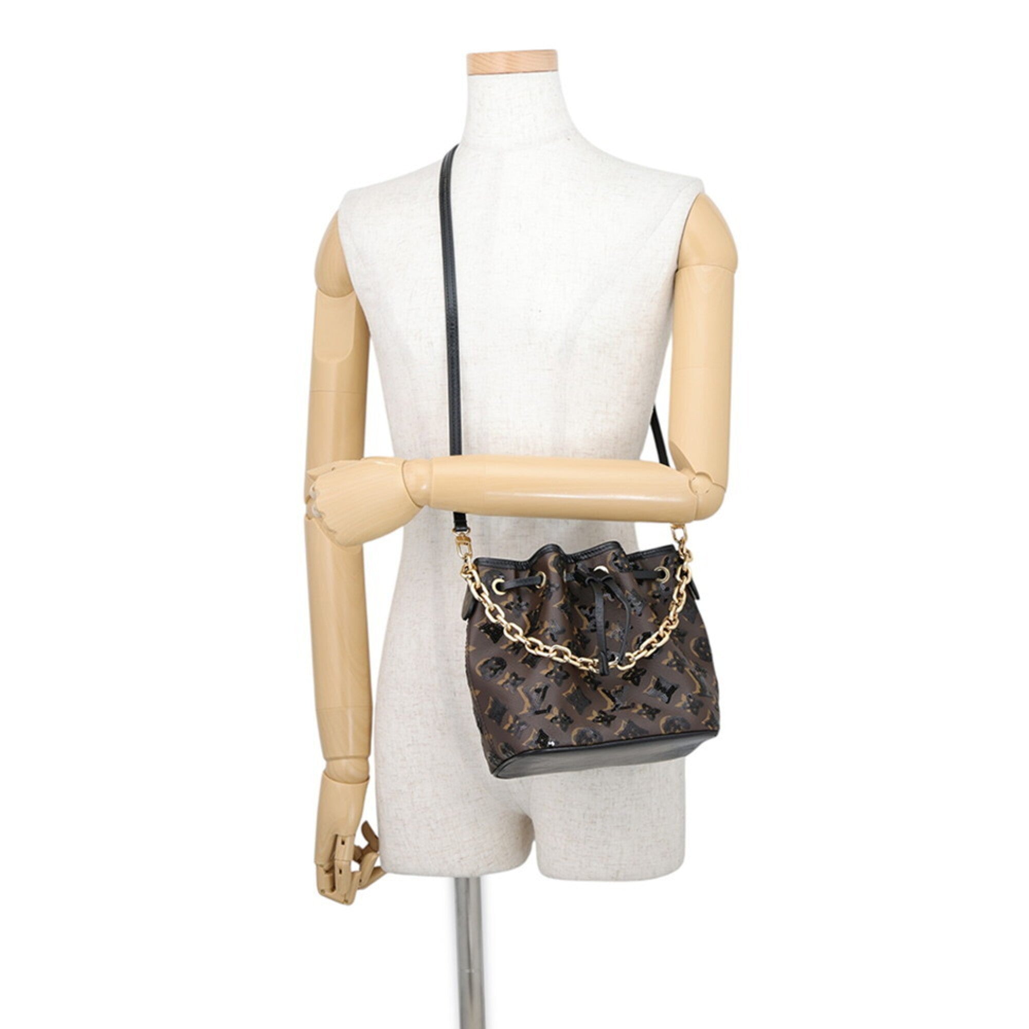 Louis Vuitton Black Brown Monogram Noir Monogram Handbag Shoulder Bag (Pre-Owned)