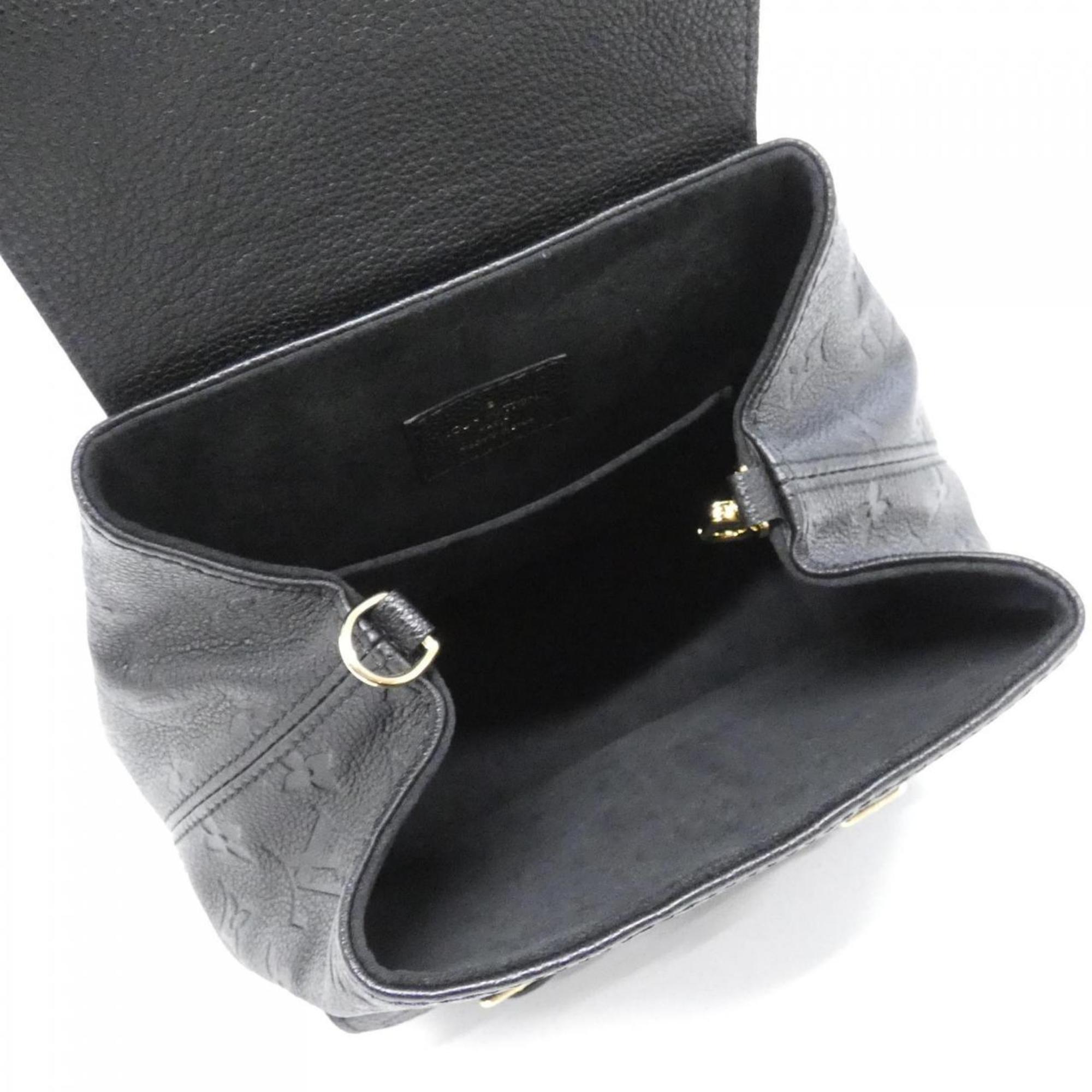 Louis Vuitton Black Leather Backpack (Pre-Owned)