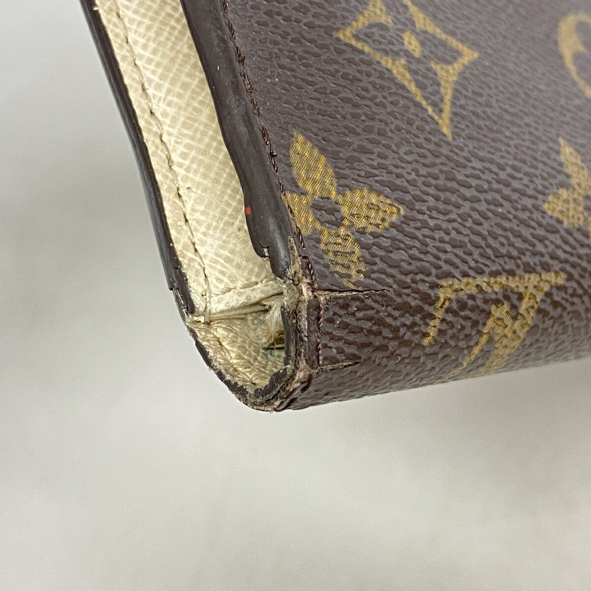 Louis Vuitton Brown Lv Off White Long Wallet (Bi-Fold) (Pre-Owned)