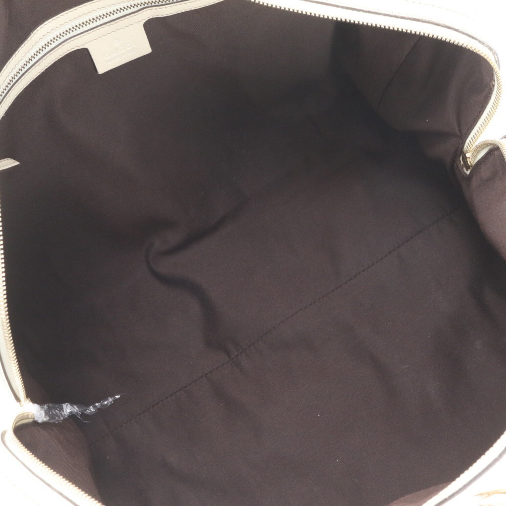Gucci Beige Leather Handbag Tote Bag (Pre-Owned)