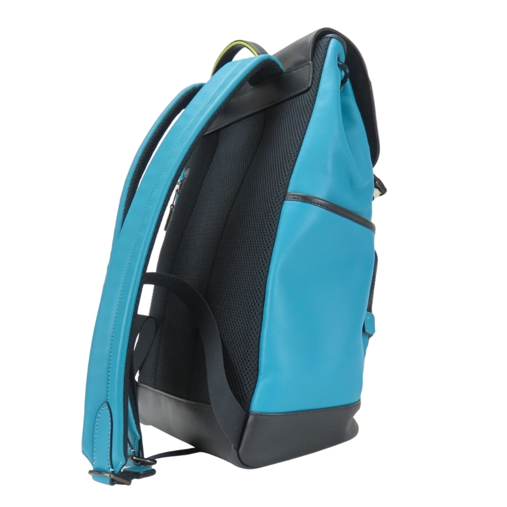 Coach Black Blue Leather Backpack (Pre-Owned)