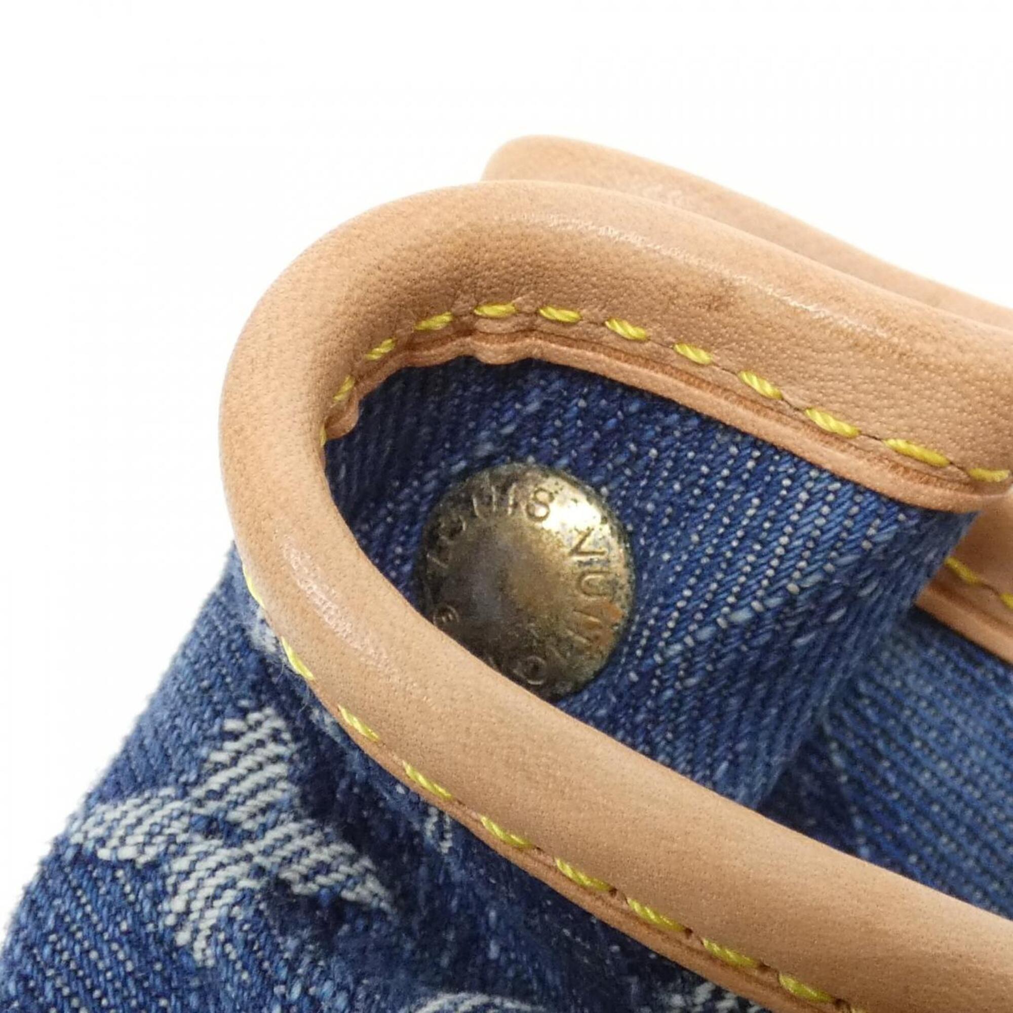 Louis Vuitton Monogram Denim Blue Monogram Denim Handbag (Pre-Owned)