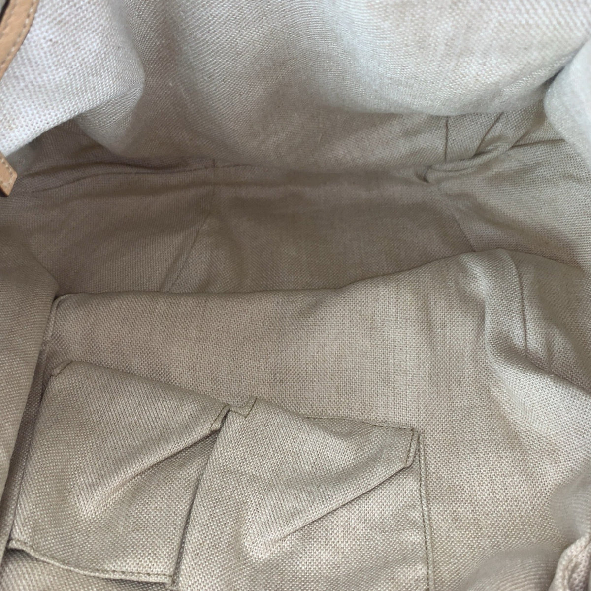Gucci Light Brown Leather Shoulder Bag Tote Bag (Pre-Owned)