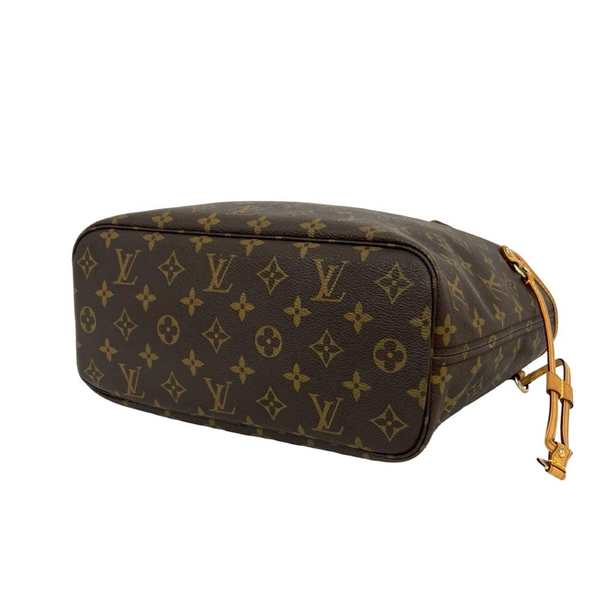 Louis Vuitton Brown Leather Pvc Handbag Tote Bag (Pre-Owned)
