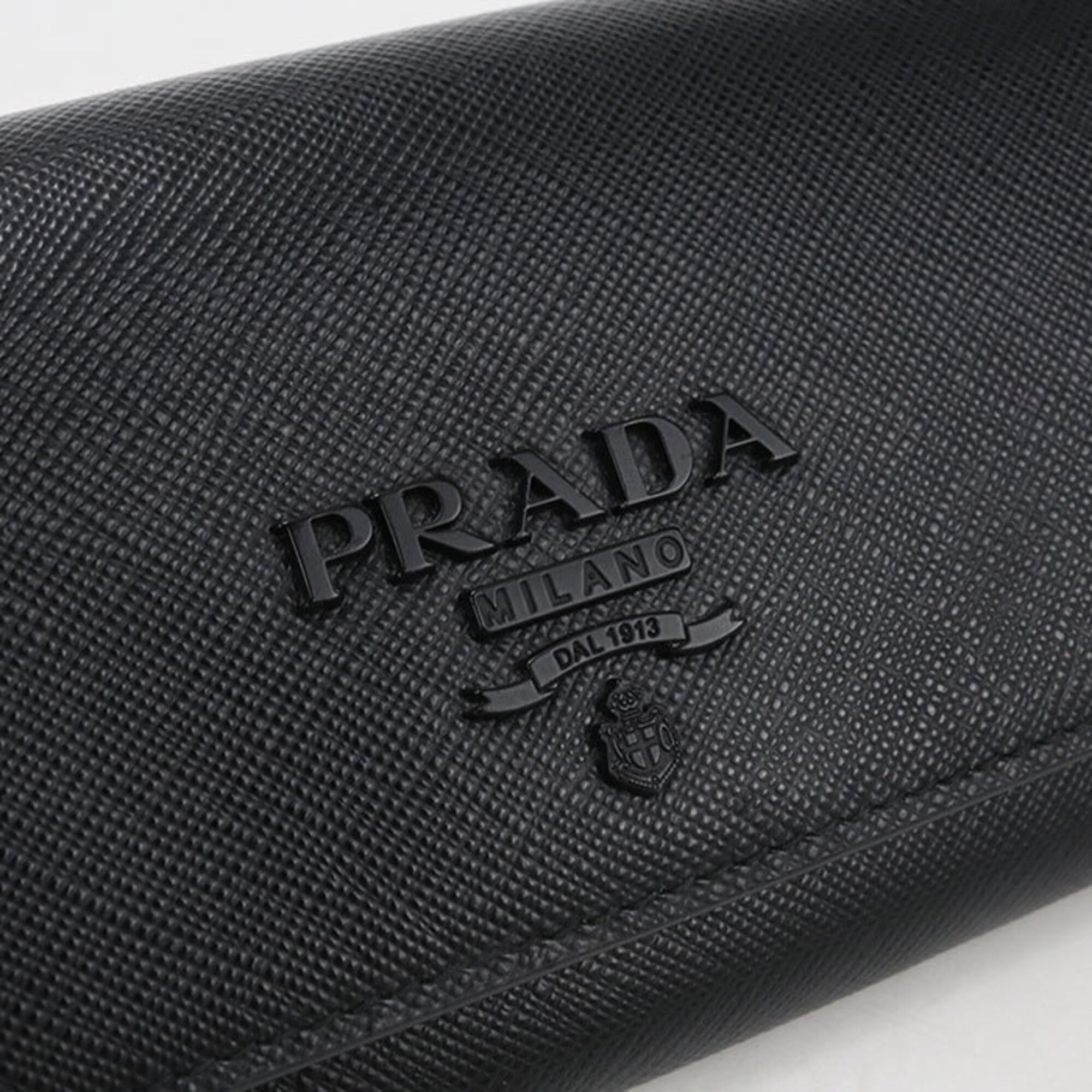 Prada Black Leather Long Wallet (Bi-Fold) (Pre-Owned)