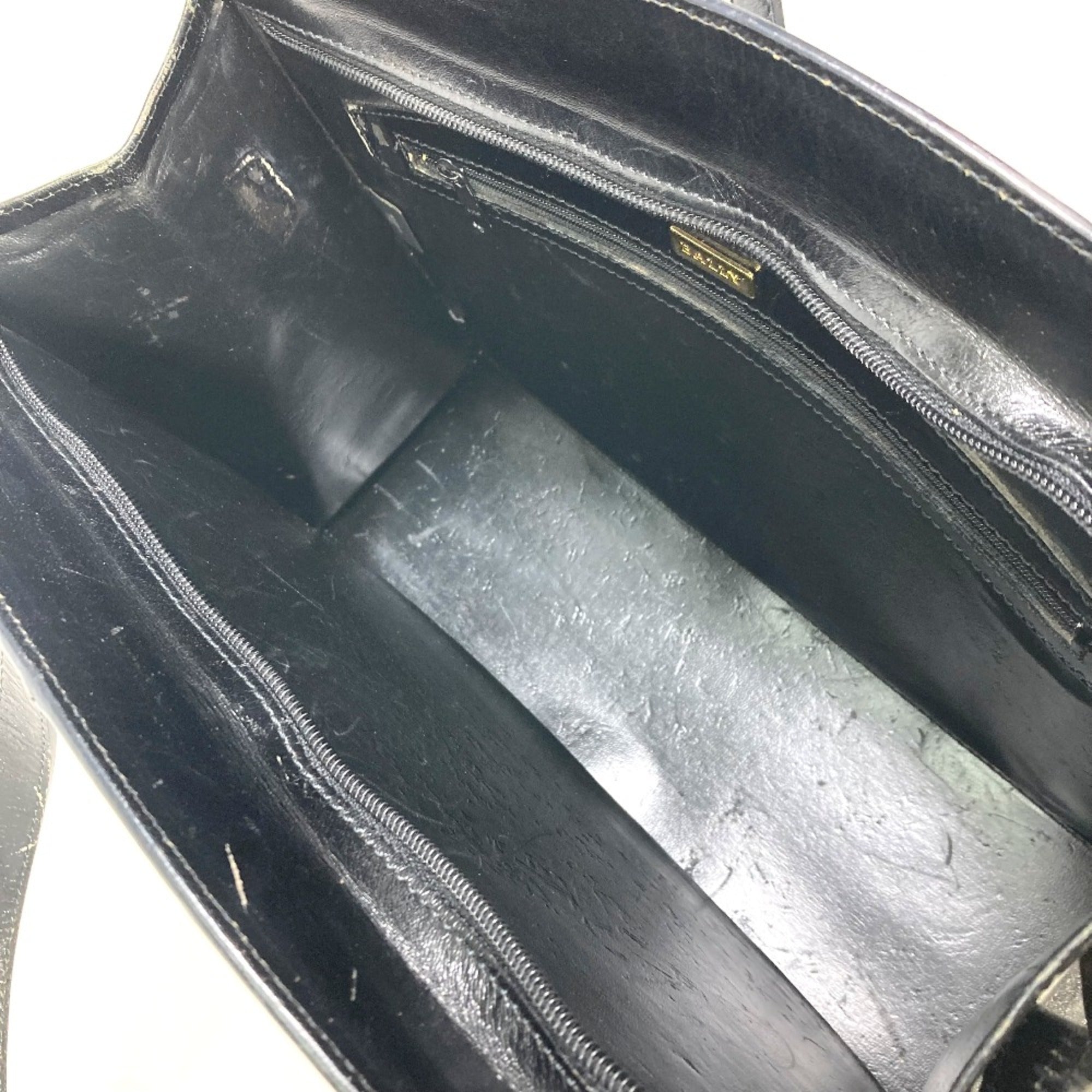 Bally Black Leather Tote Bag (Pre-Owned)