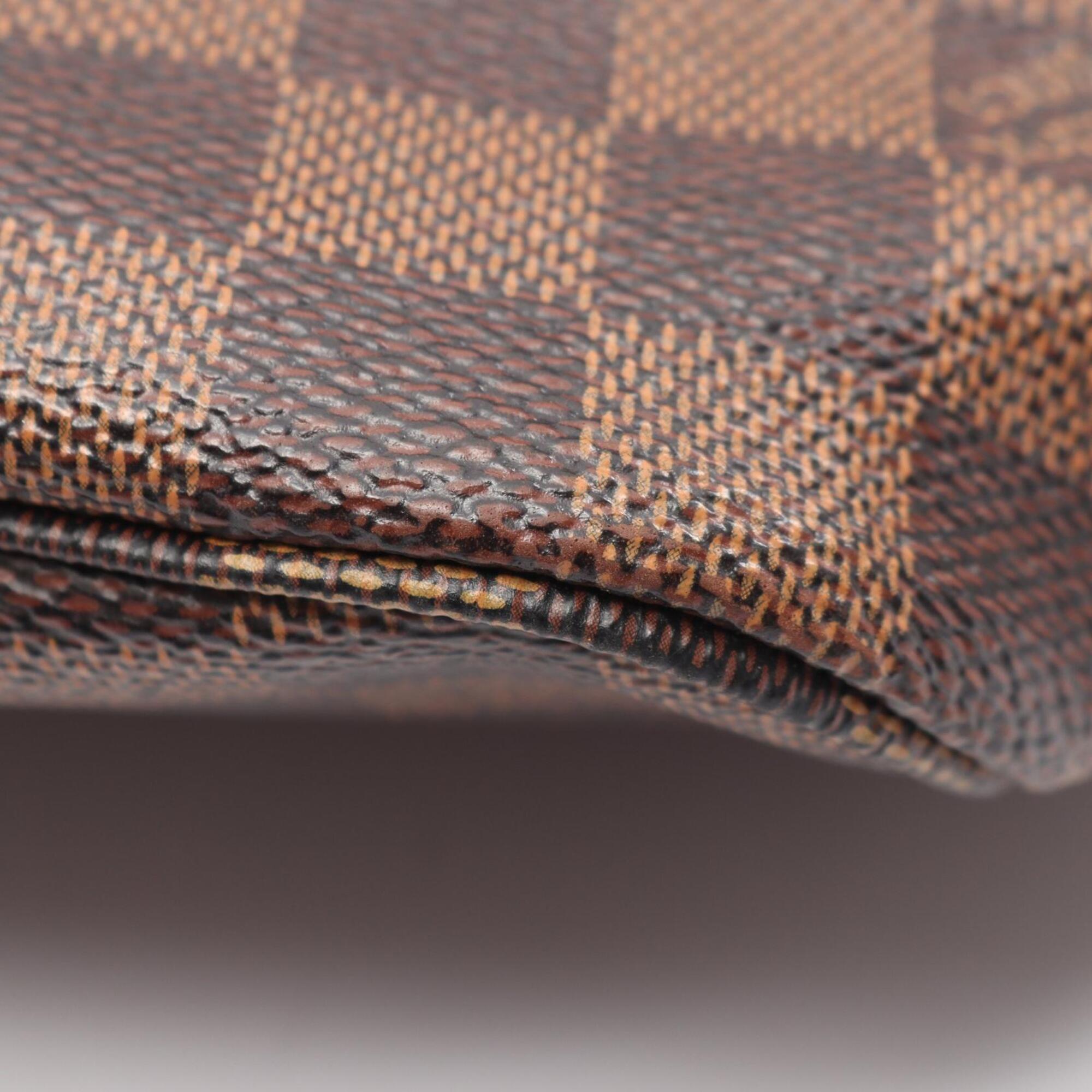 Louis Vuitton Brown Cerise Coated Canvas Leather Handbag Pouch Tote Bag (Pre-Owned)