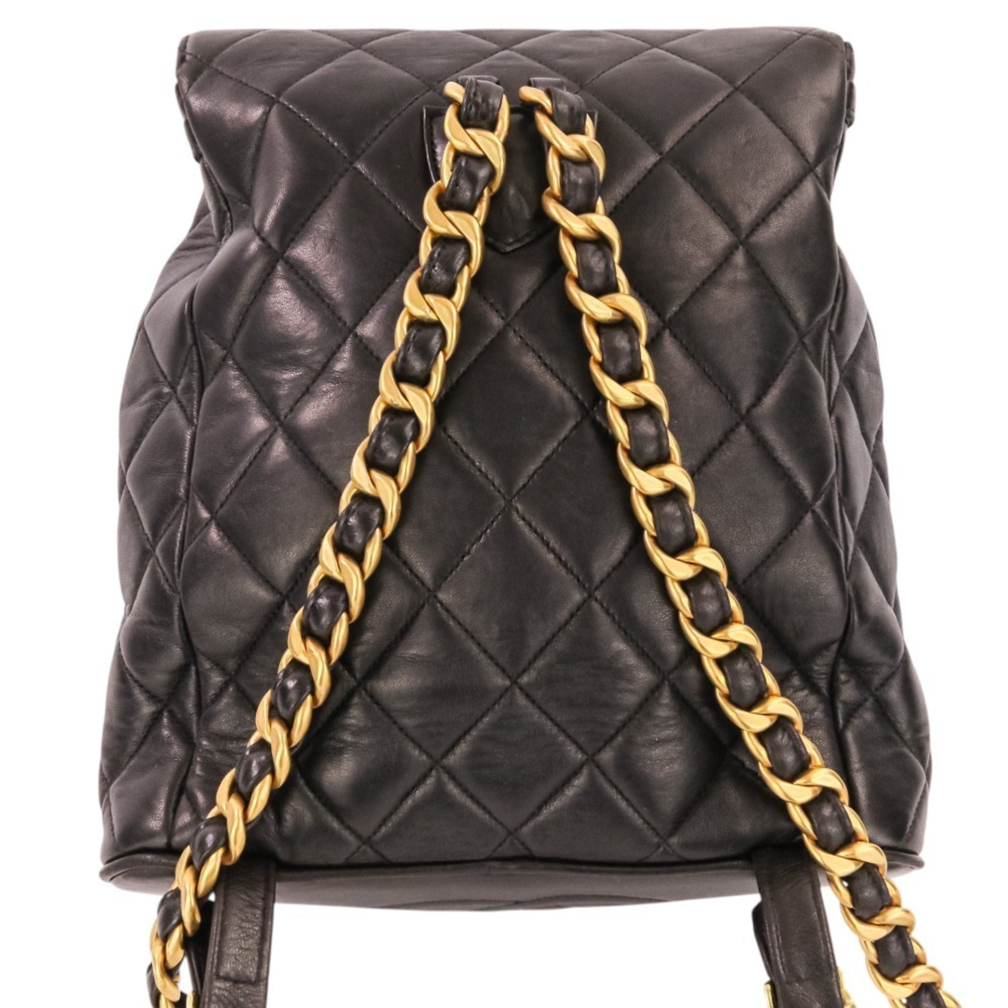 Chanel Black Leather Backpack (Pre-Owned)