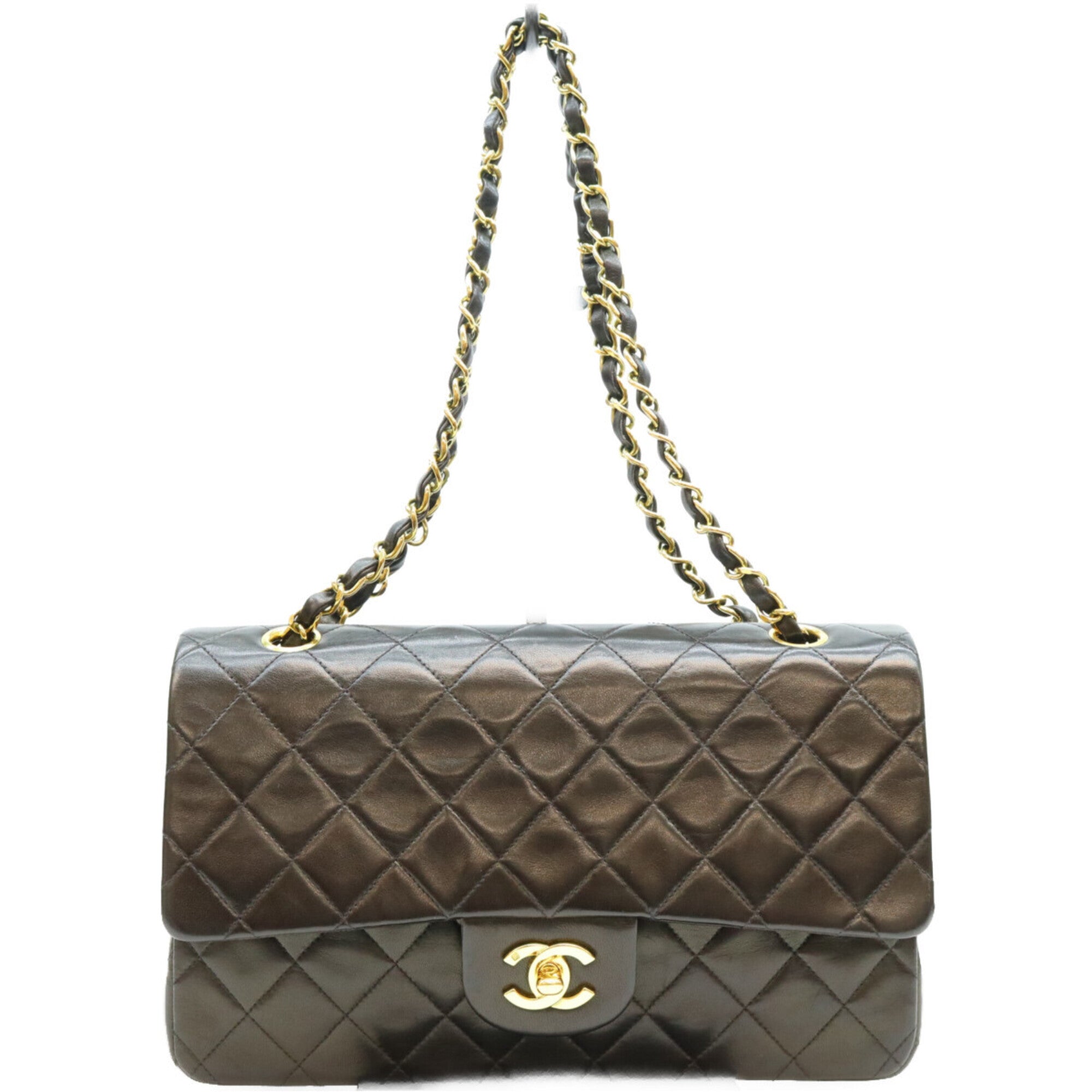 Chanel Black Leather Shoulder Bag (Pre-Owned)