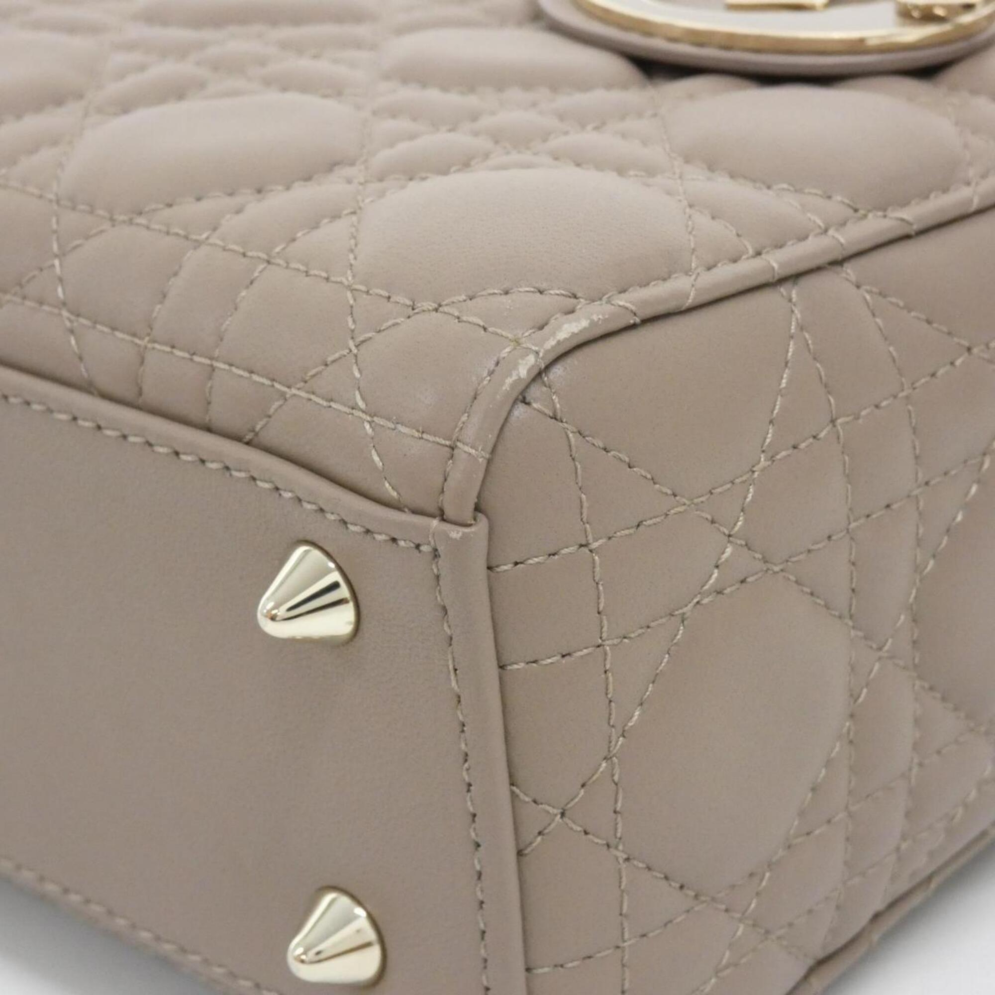 Christian Dior Brown Leather Handbag (Pre-Owned)
