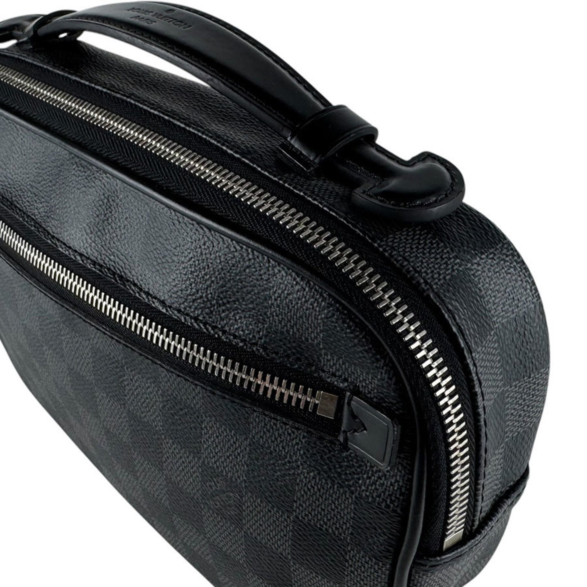 Louis Vuitton Black Damier Graphite Damier Graphite Sling Bag (Pre-Owned)