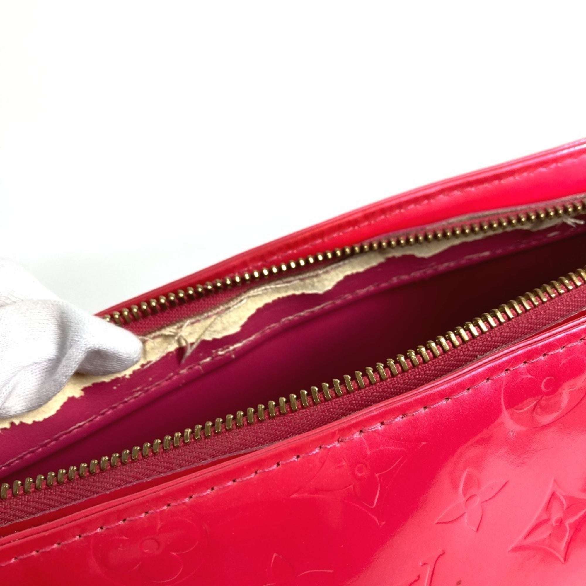 Louis Vuitton Fuchsia Pink Galle Pink Monogram Vernis Handbag Shoulder Bag Tote Bag (Pre-Owned)