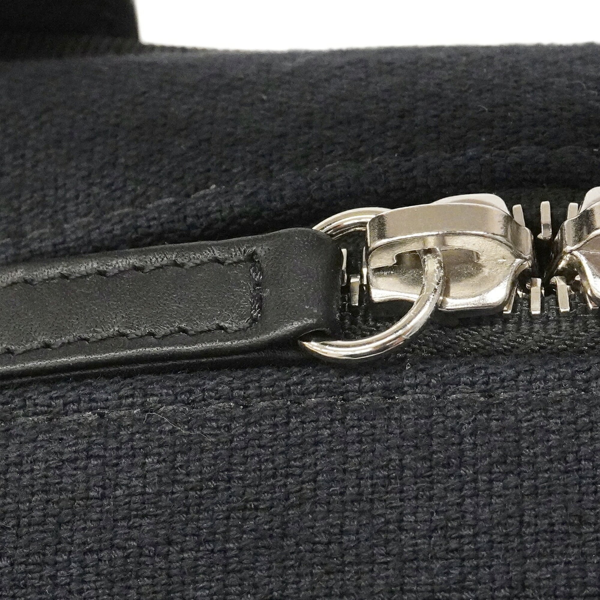 Chanel Black Canvas Handbag (Pre-Owned)