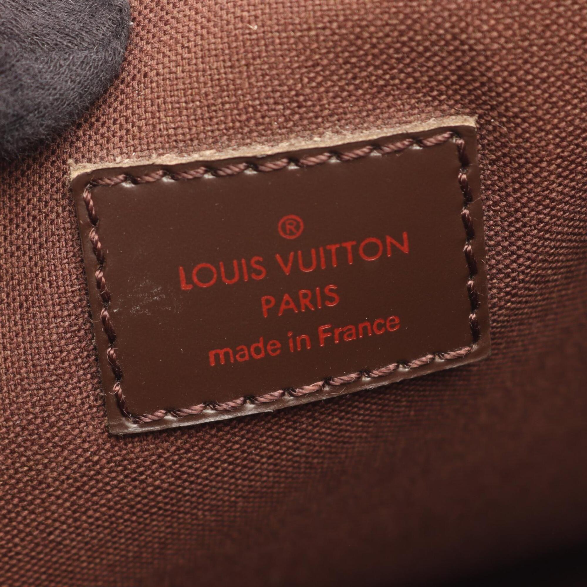 Louis Vuitton Brown Ebene Coated Canvas Leather Handbag Pochette Shoulder Bag (Pre-Owned)