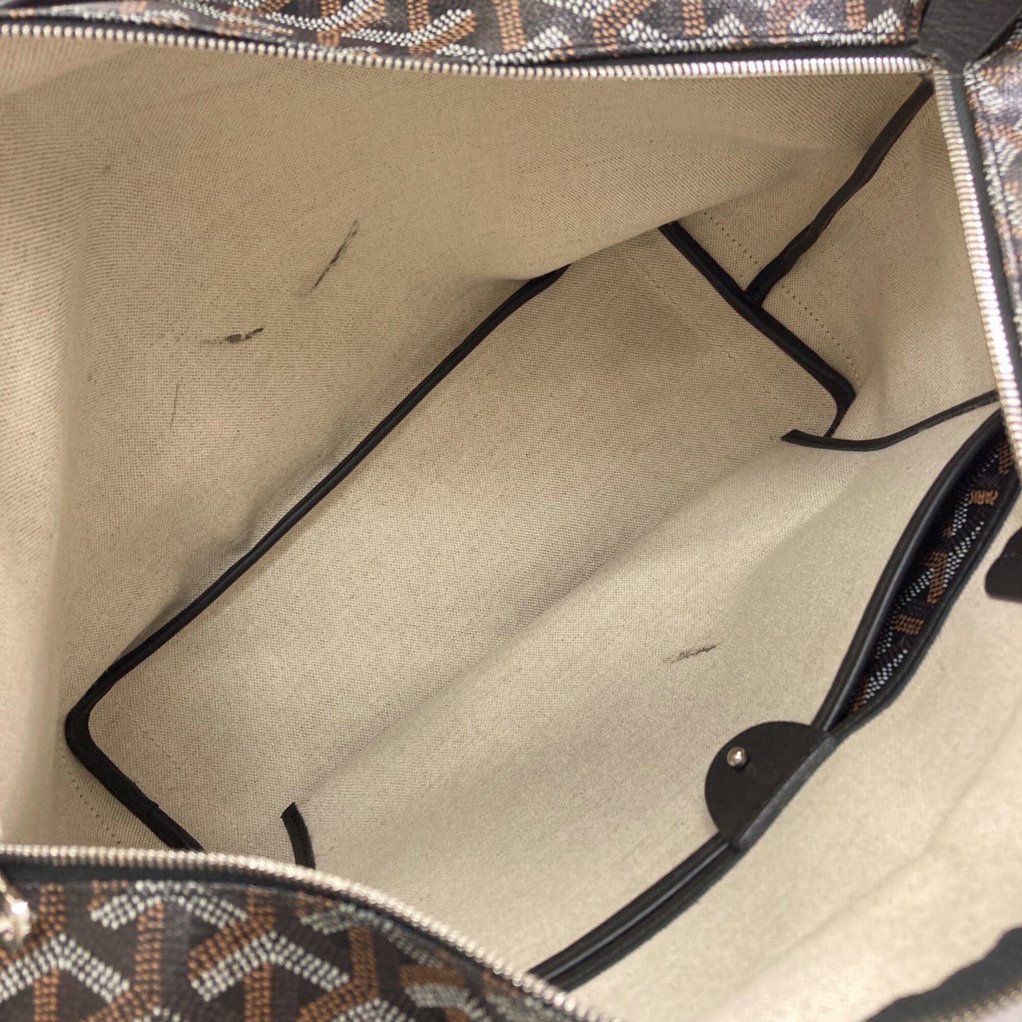Goyard Brown Pvc Tote Bag (Pre-Owned)