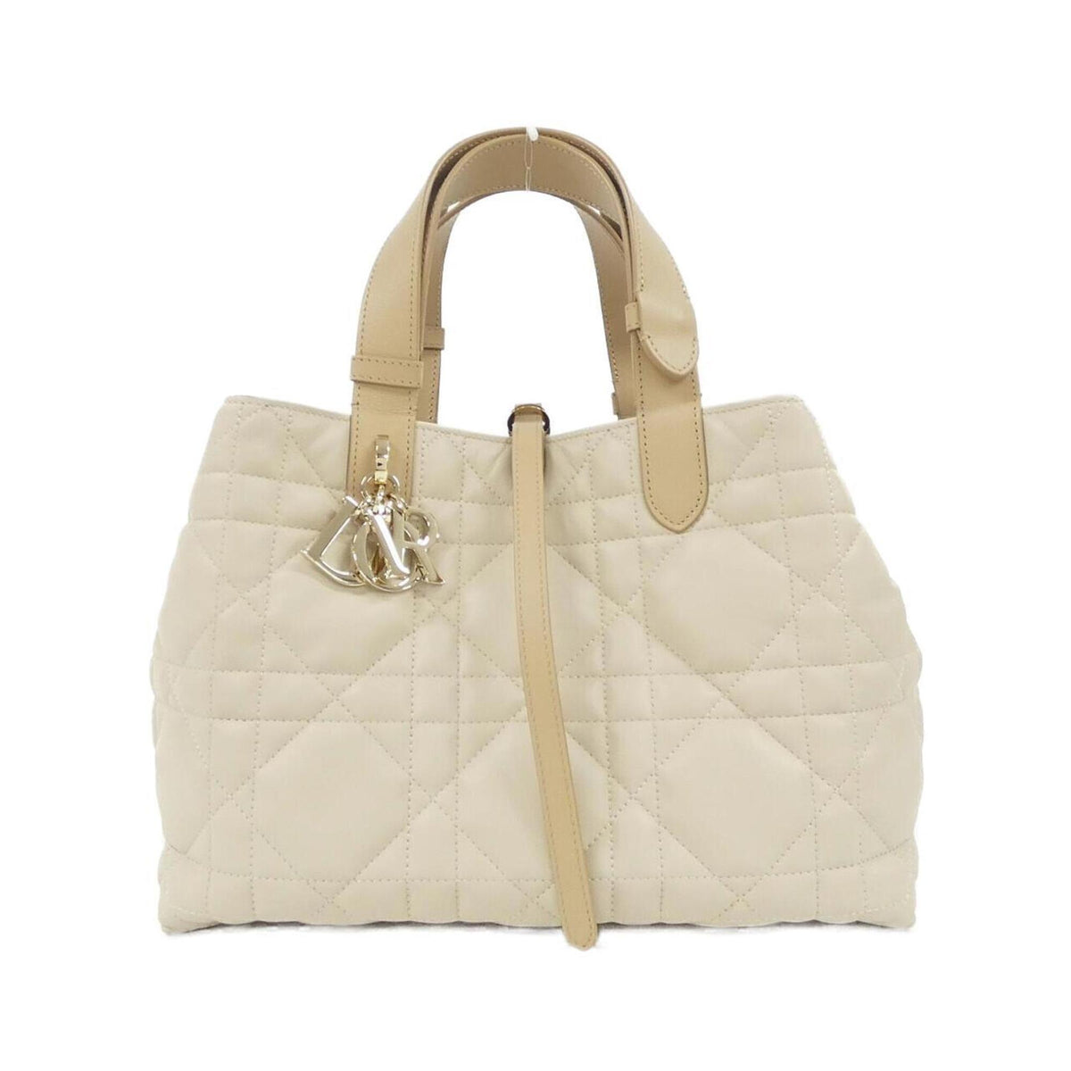 Christian Dior Beige Leather Handbag (Pre-Owned)