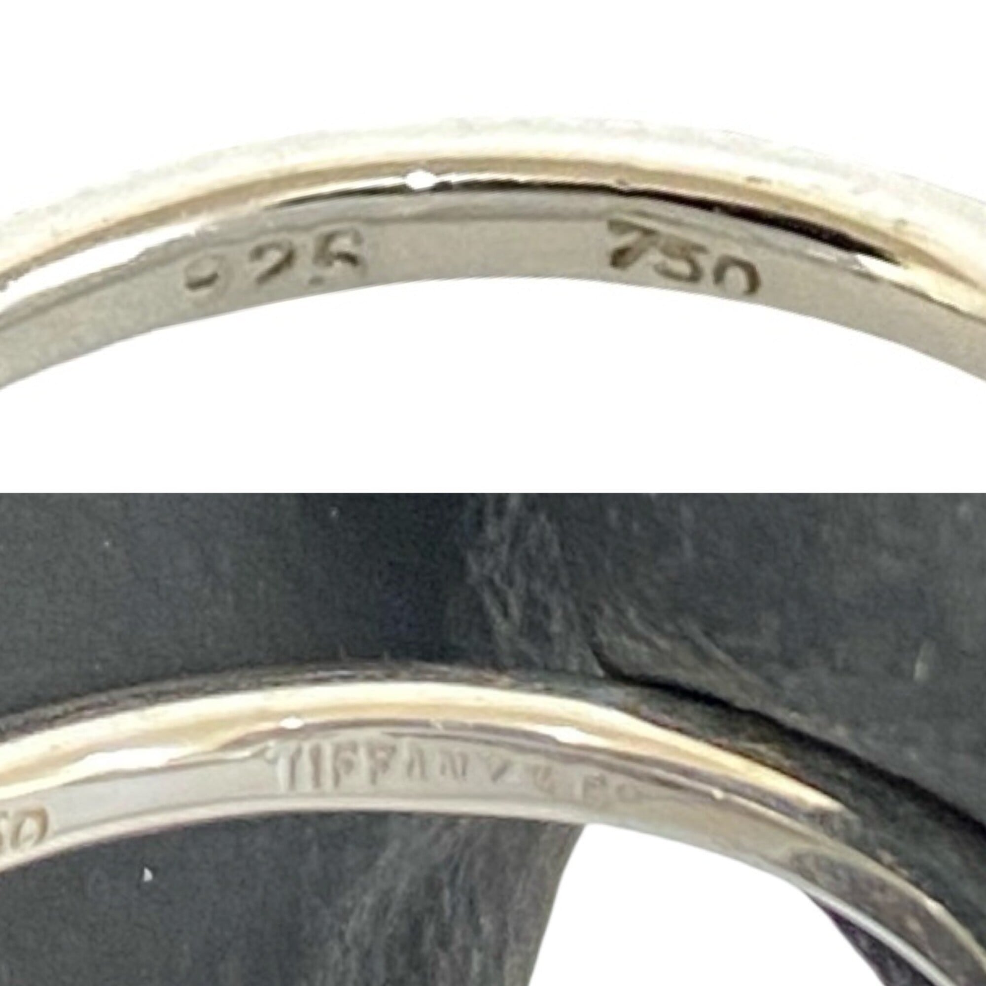 Tiffany Gold Silver Yellow Gold (18K) Silver 925 Band Ring (Pre-Owned)