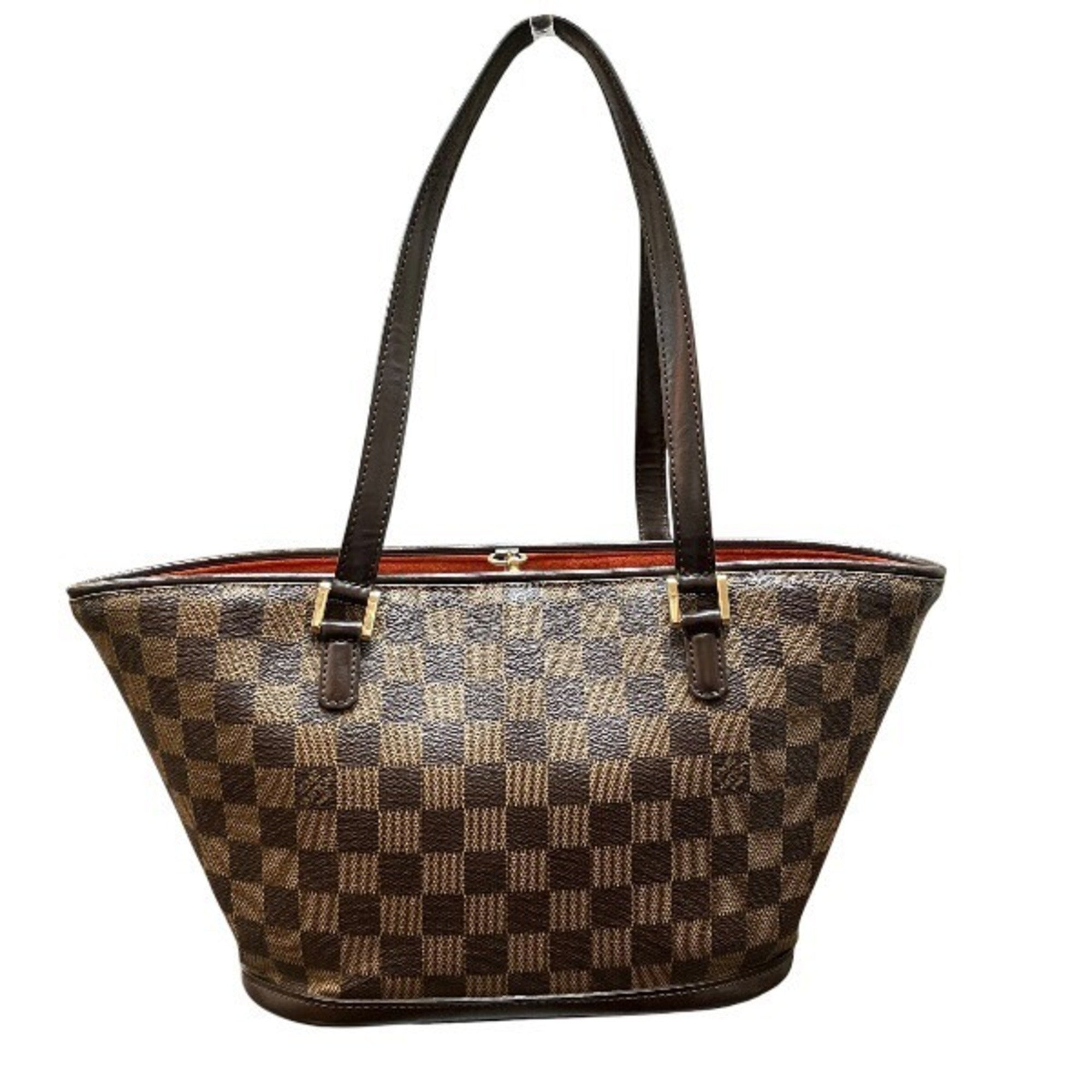 Louis Vuitton Brown Handbag Tote Bag (Pre-Owned)