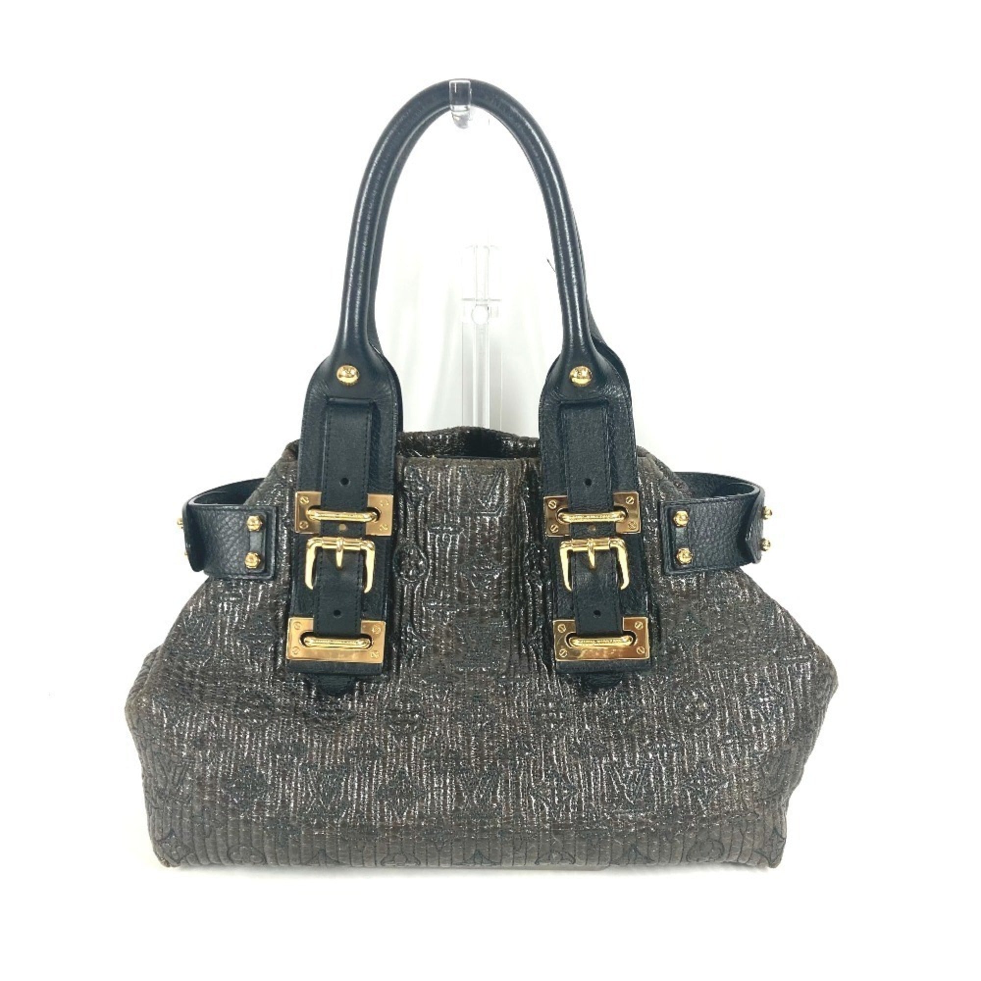 Louis Vuitton Black Noir Handbag Shoulder Bag Tote Bag (Pre-Owned)
