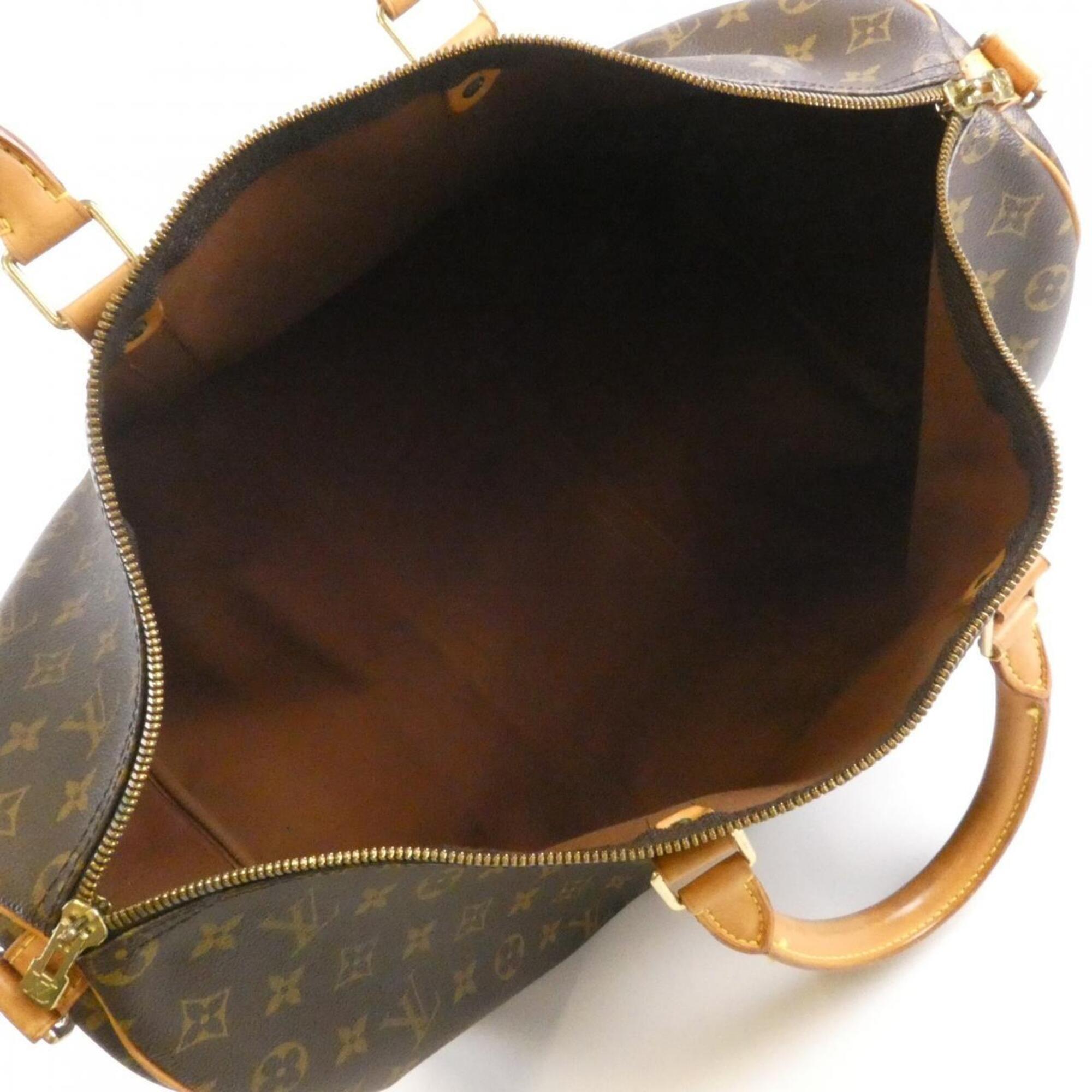 Louis Vuitton Marron Coated Canvas Boston Bag (Pre-Owned)