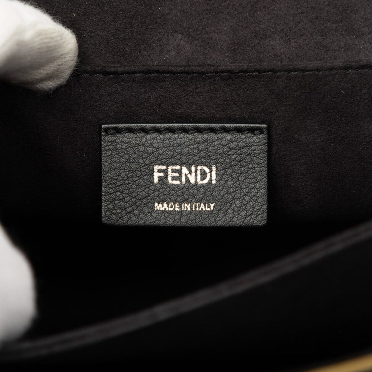 Fendi Black Leather Handbag Shoulder Bag (Pre-Owned)