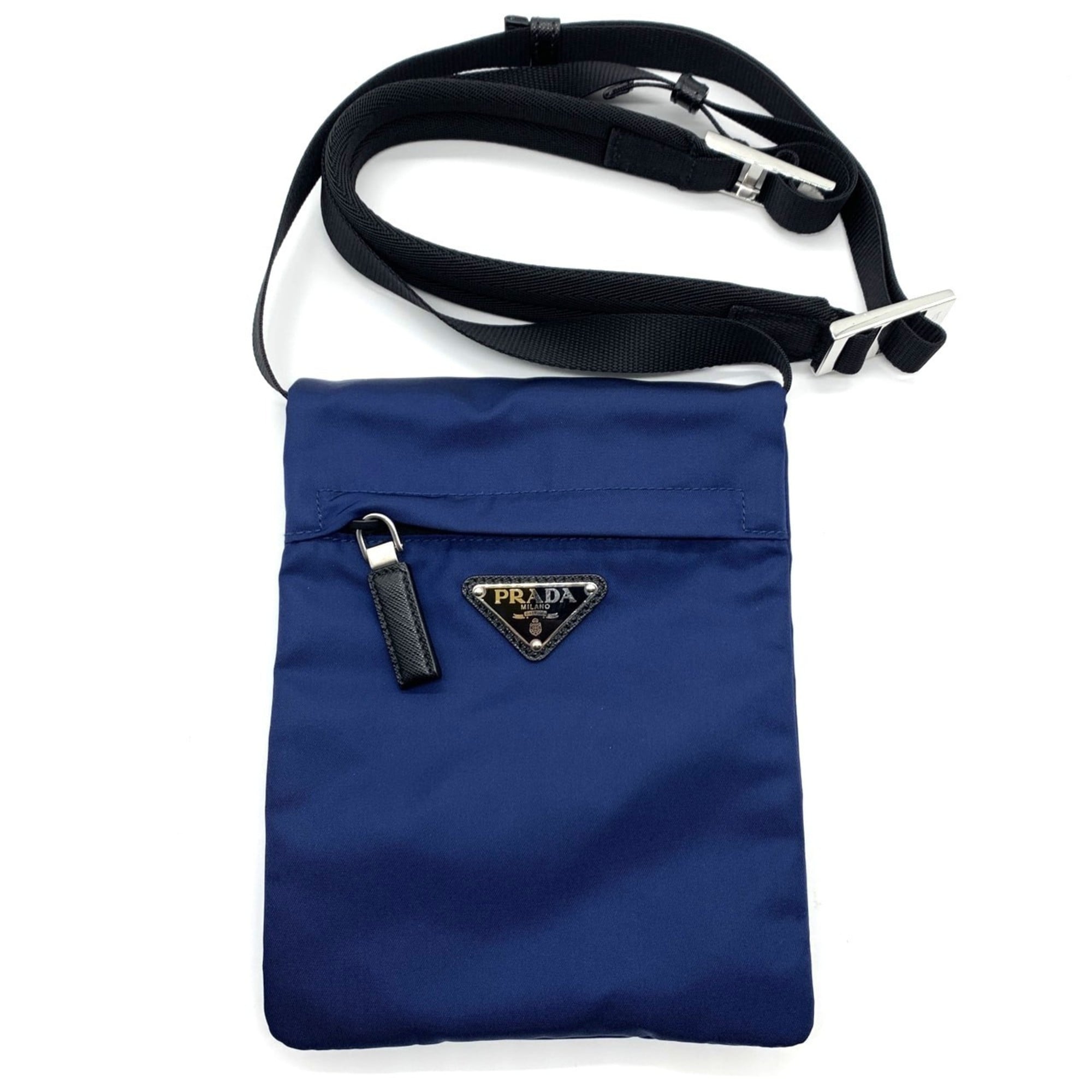Prada Blue Nylon Shoulder Bag (Pre-Owned)