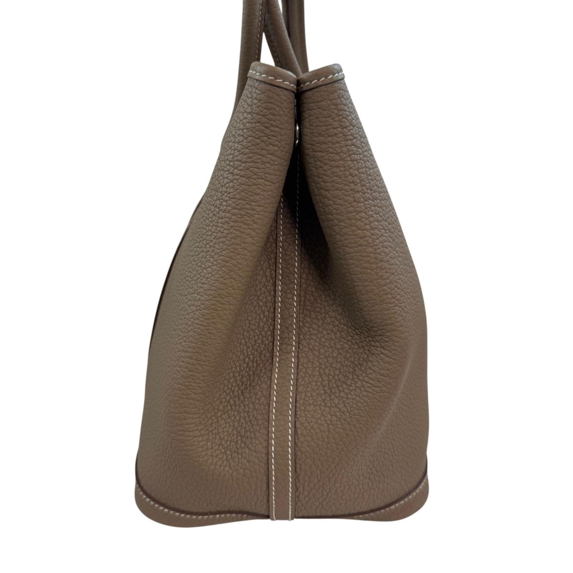 Hermes Etoupe Gray Negonda Leather Tote Bag (Pre-Owned)