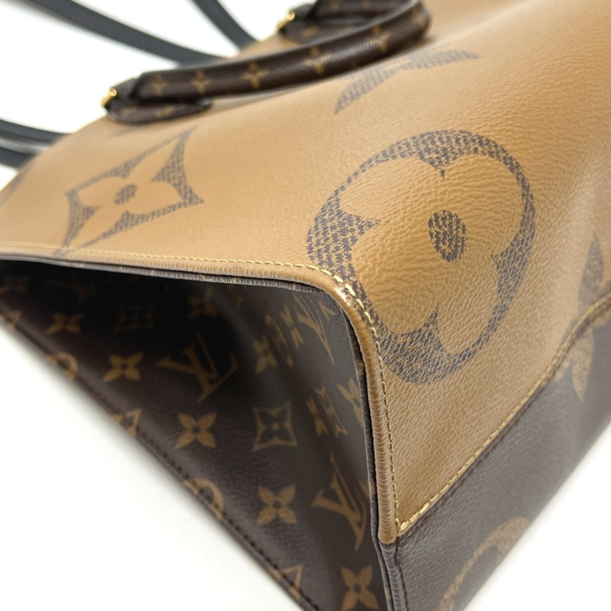 Louis Vuitton Brown Monogram Reverse Tote Bag (Pre-Owned)