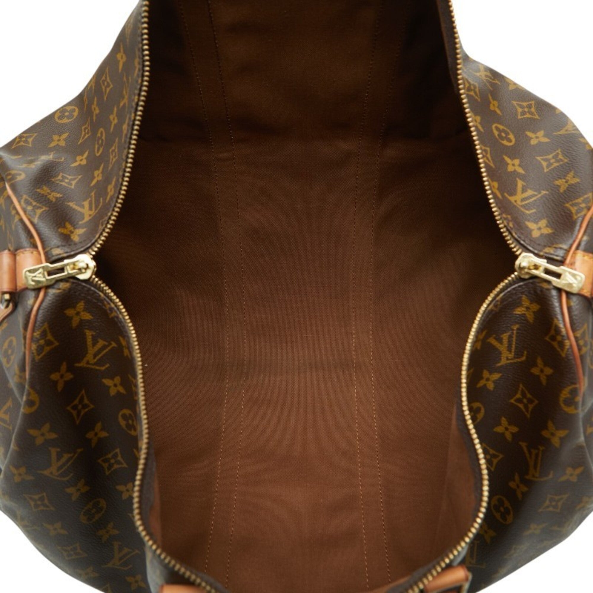 Louis Vuitton Monogram Brown Pvc Leather Boston Bag Shoulder Bag (Pre-Owned)